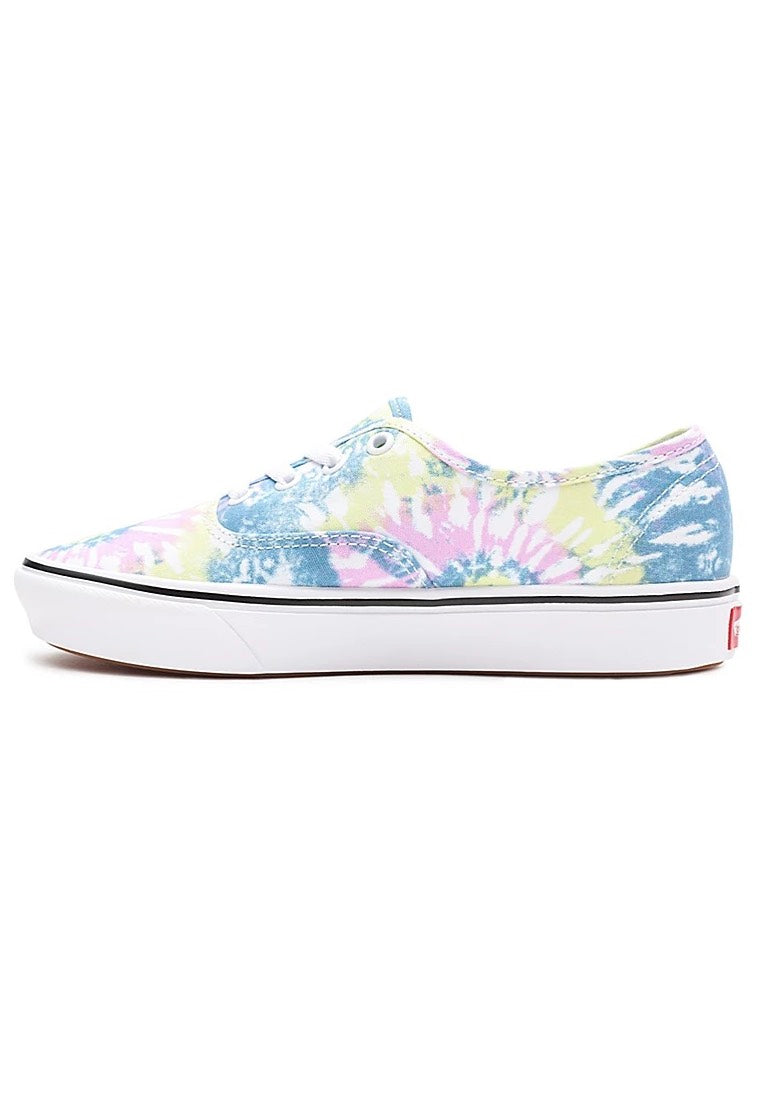 Vans - Comfycush Authentic (Tie-Dye) Orchid/True White - Girl Shoes | Women-Image