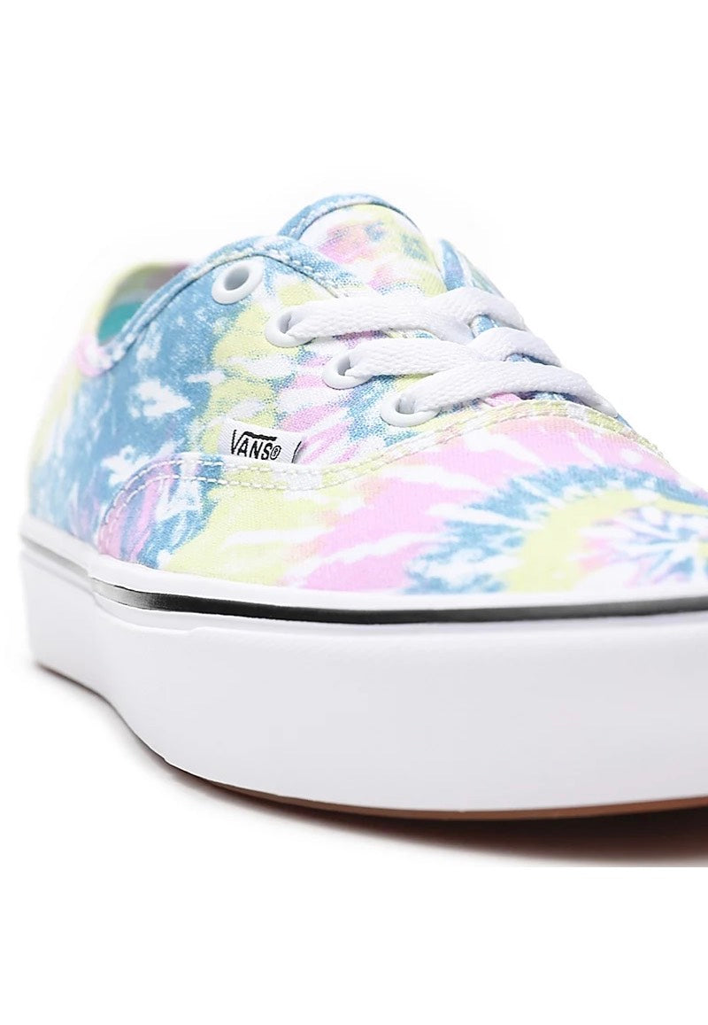 Vans - Comfycush Authentic (Tie-Dye) Orchid/True White - Girl Shoes | Women-Image