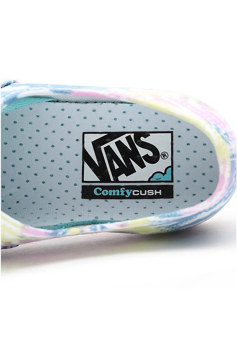 Vans - Comfycush Authentic (Tie-Dye) Orchid/True White - Girl Shoes | Women-Image