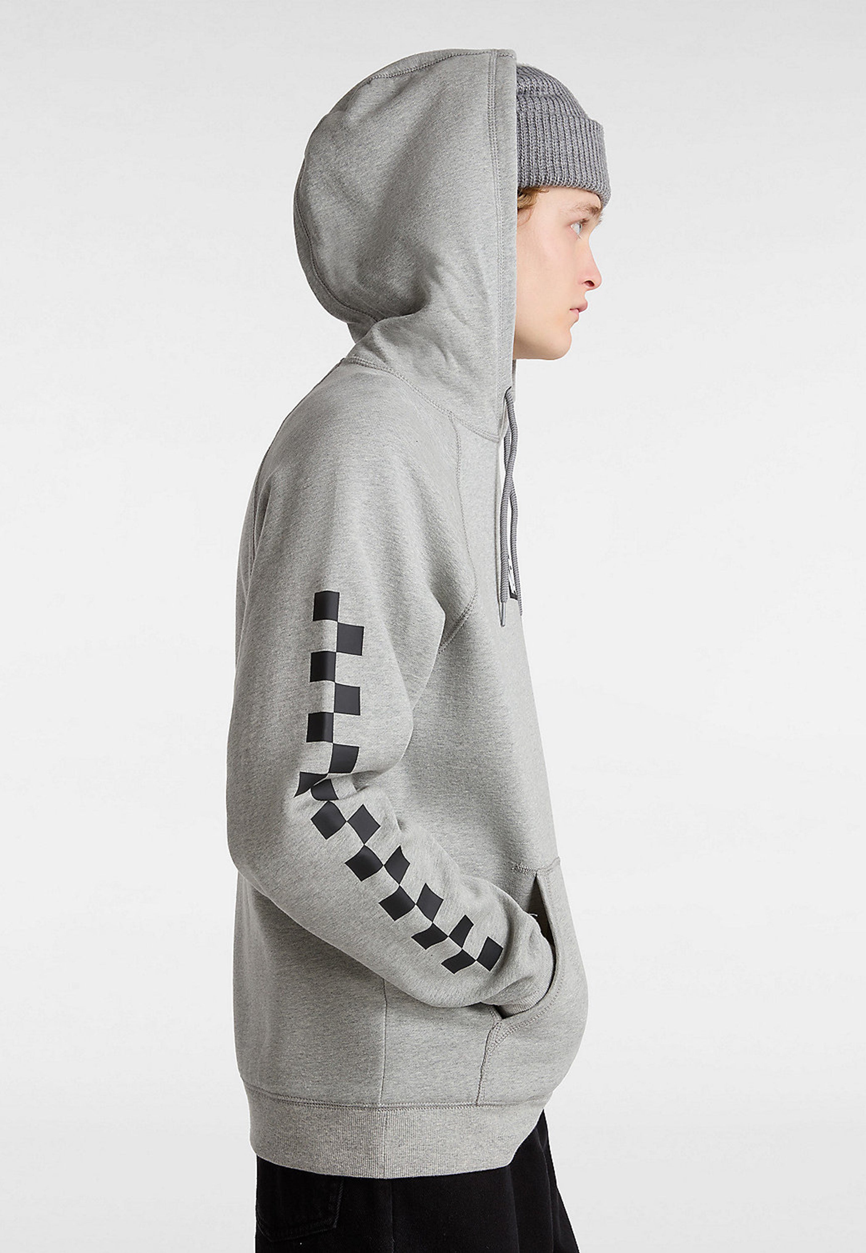 Vans - Versa Standard Cement Heather/Checkerboard - Hoodie | Men-Image