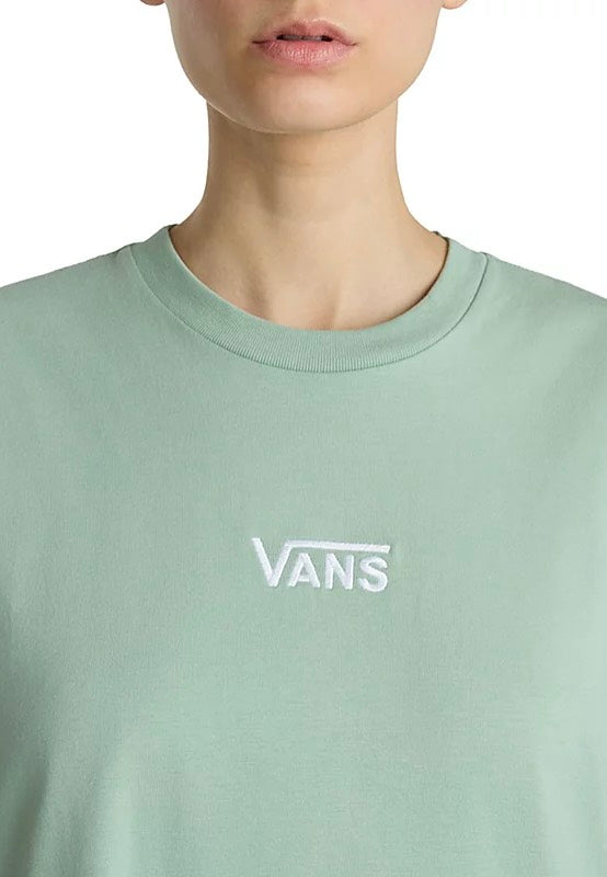 Vans - Center Vee Tee Iceberg Green - Dress | Women-Image