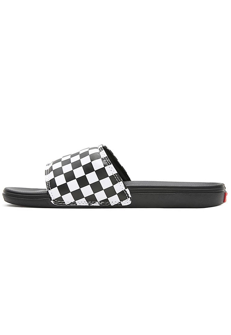 Vans - La Costa Slide On (Checkerboard) True White/Black - Slides | Men-Image