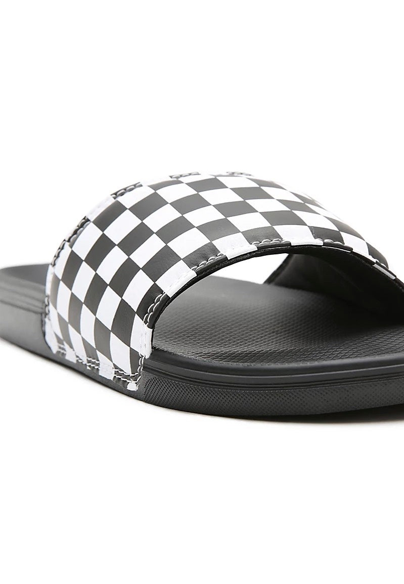 Vans - La Costa Slide On (Checkerboard) True White/Black - Slides | Men-Image