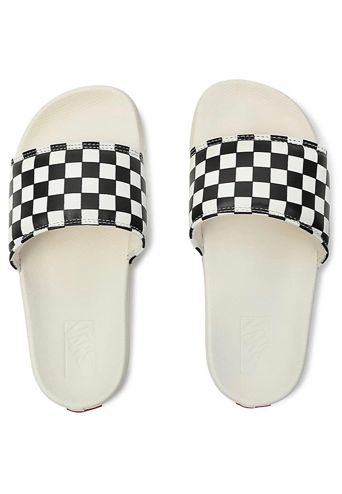 Vans - La Costa Checkerboard Black/Mars - Girl Slides | Women-Image