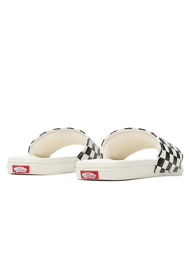 Vans - La Costa Checkerboard Black/Mars - Girl Slides | Women-Image