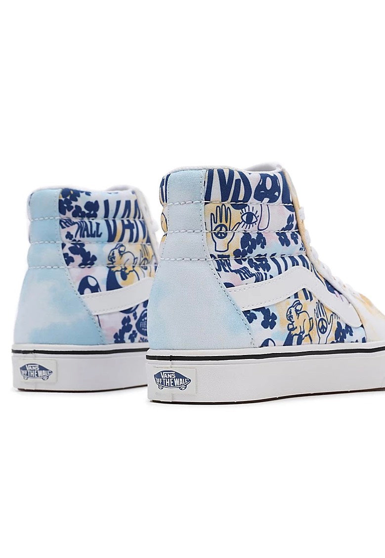 Vans - Comfycush Sk8 Hi Pastel Tie Dye Multi/True White - Girl Shoes | Women-Image