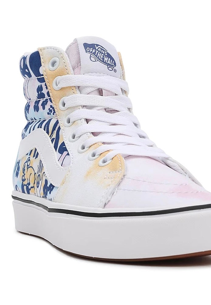 Vans - Comfycush Sk8 Hi Pastel Tie Dye Multi/True White - Girl Shoes | Women-Image