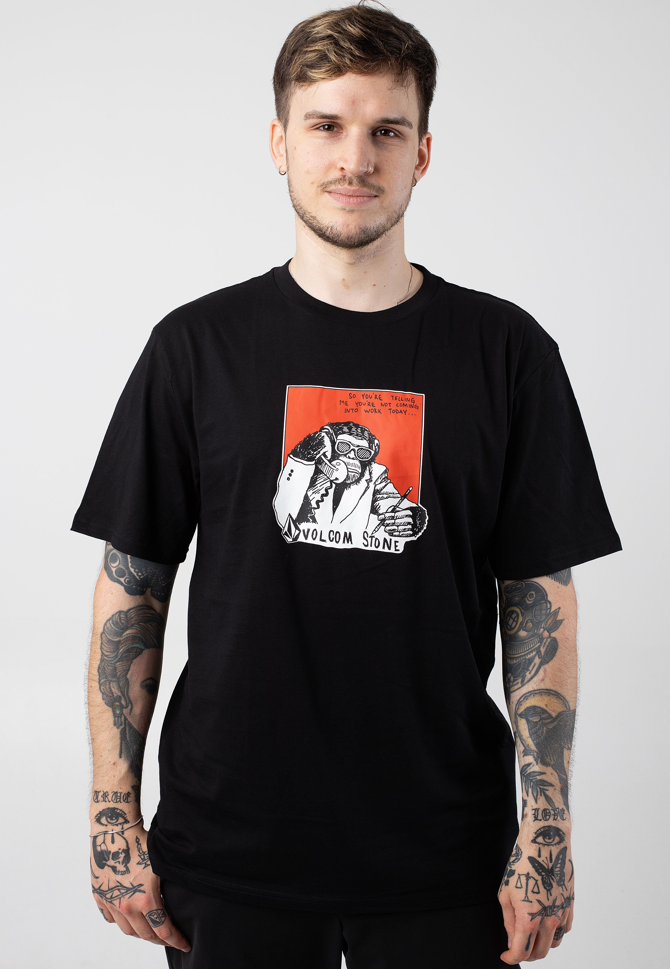 Volcom - Chimp Basic Black - T-Shirt | Men-Image