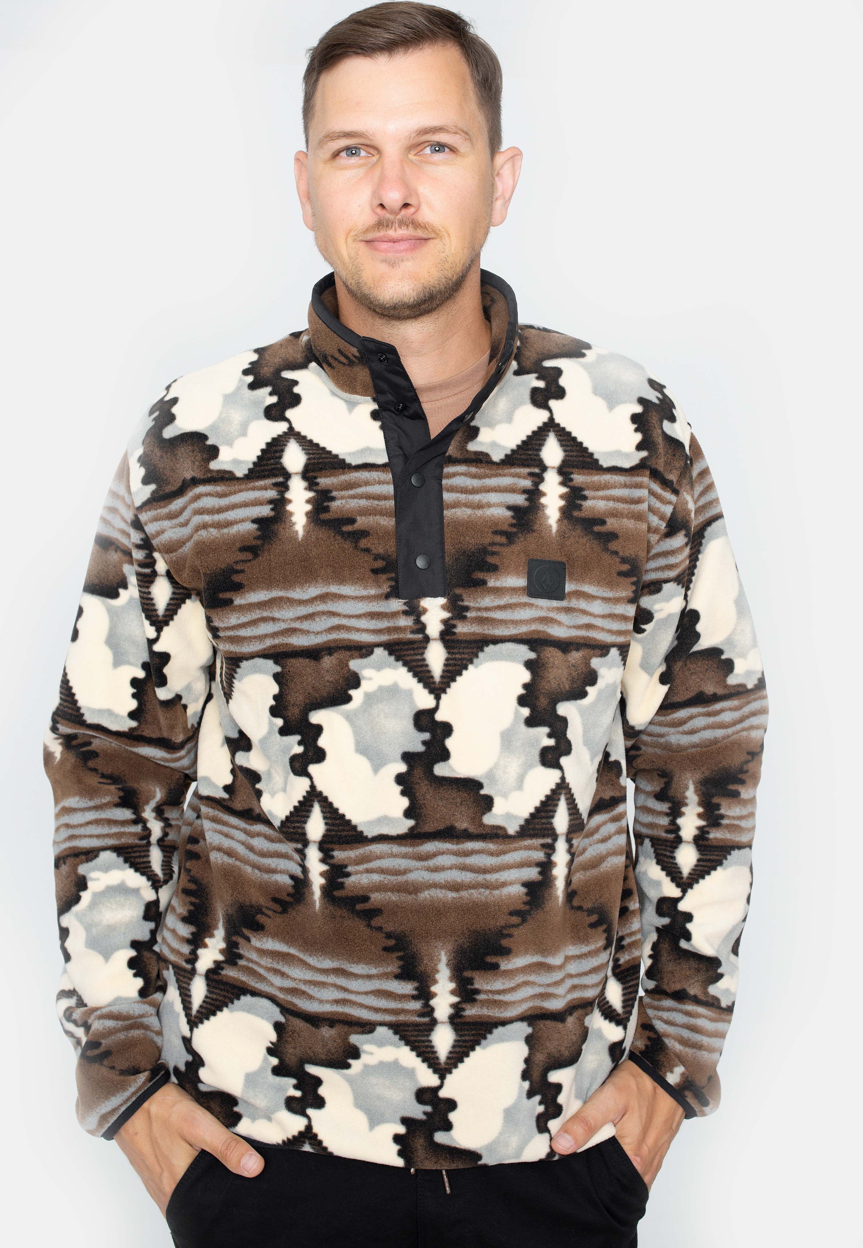 Volcom - Error92 Mock Neck Whitecap Grey - Pullover | Men-Image