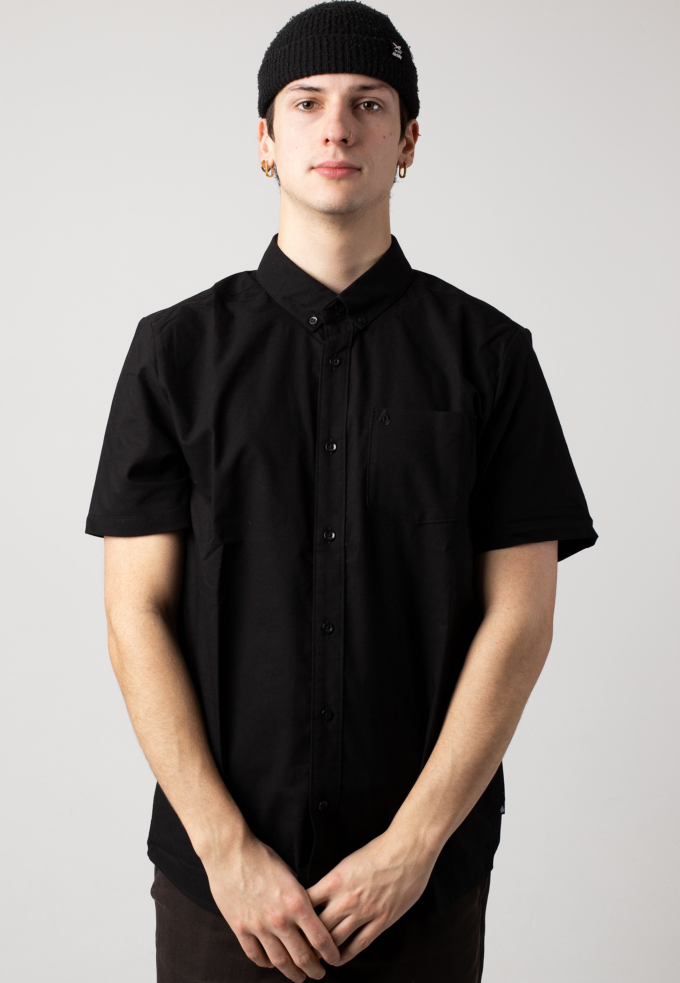 Volcom - Everett Oxford New Black - Shirt | Men-Image