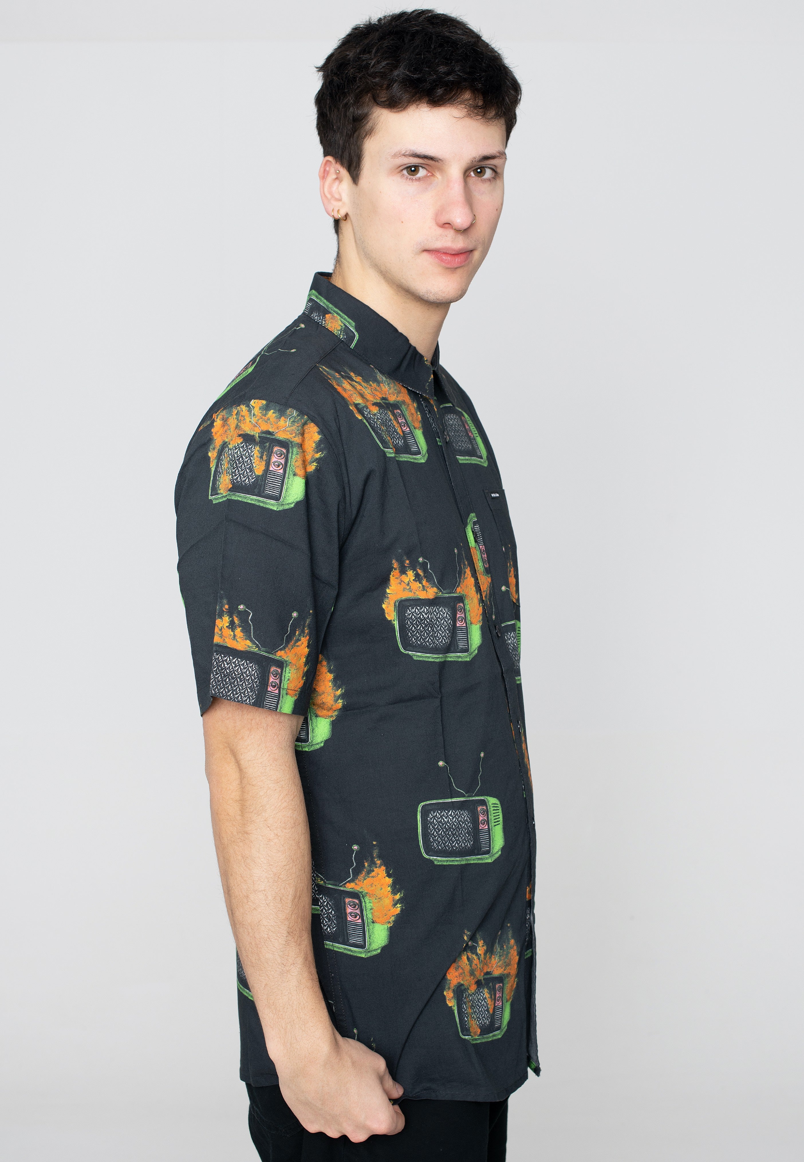 Volcom - Fa J Hager Woven Black - Shirt | Men-Image