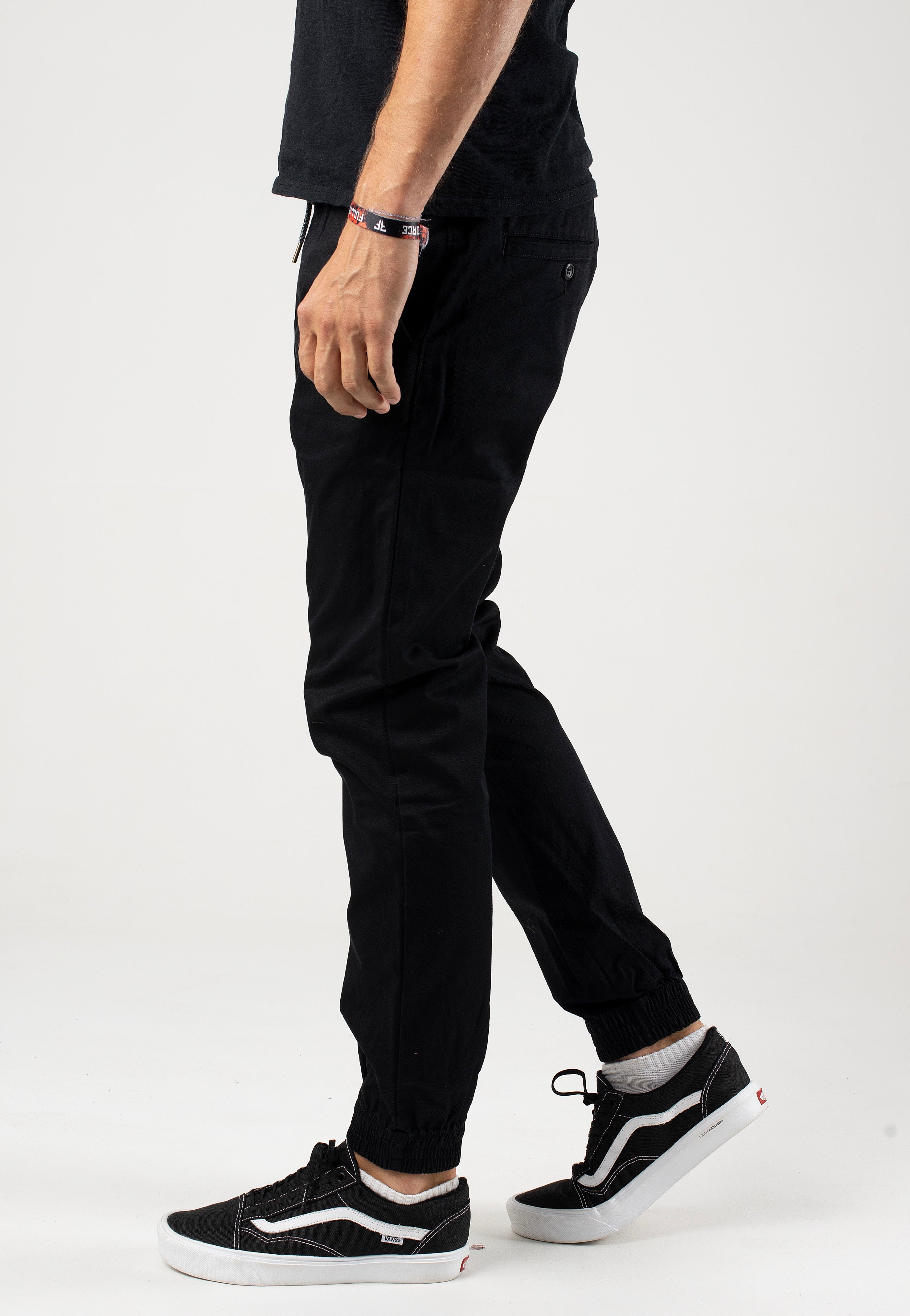 Volcom - Frickin Slim Jogger Black - Pants | Men-Image