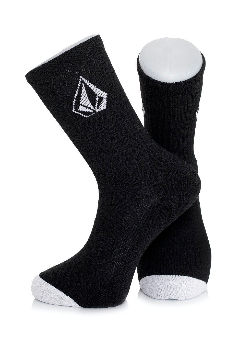 Volcom - Full Stone Pack Of 3 Black - Socks | Men-Image