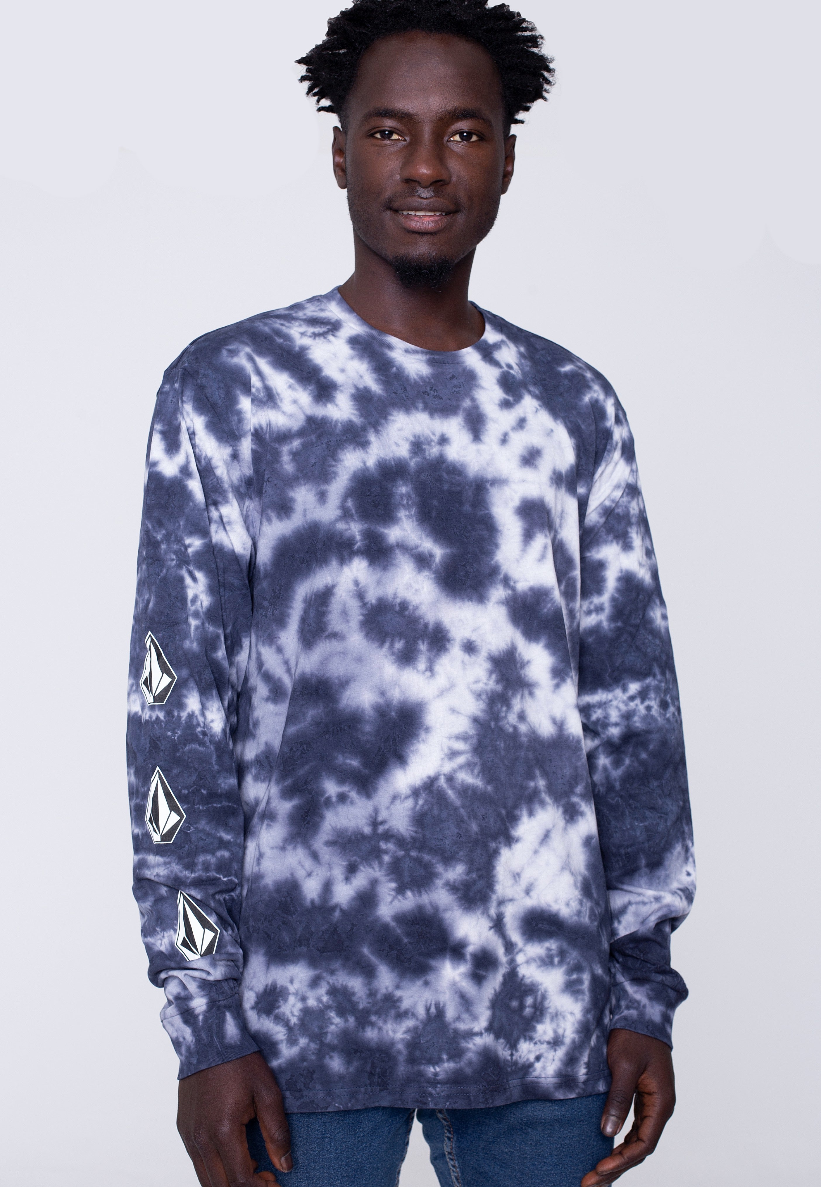 Volcom - Iconic Stone Tie Dye Multi - Longsleeve | Men-Image