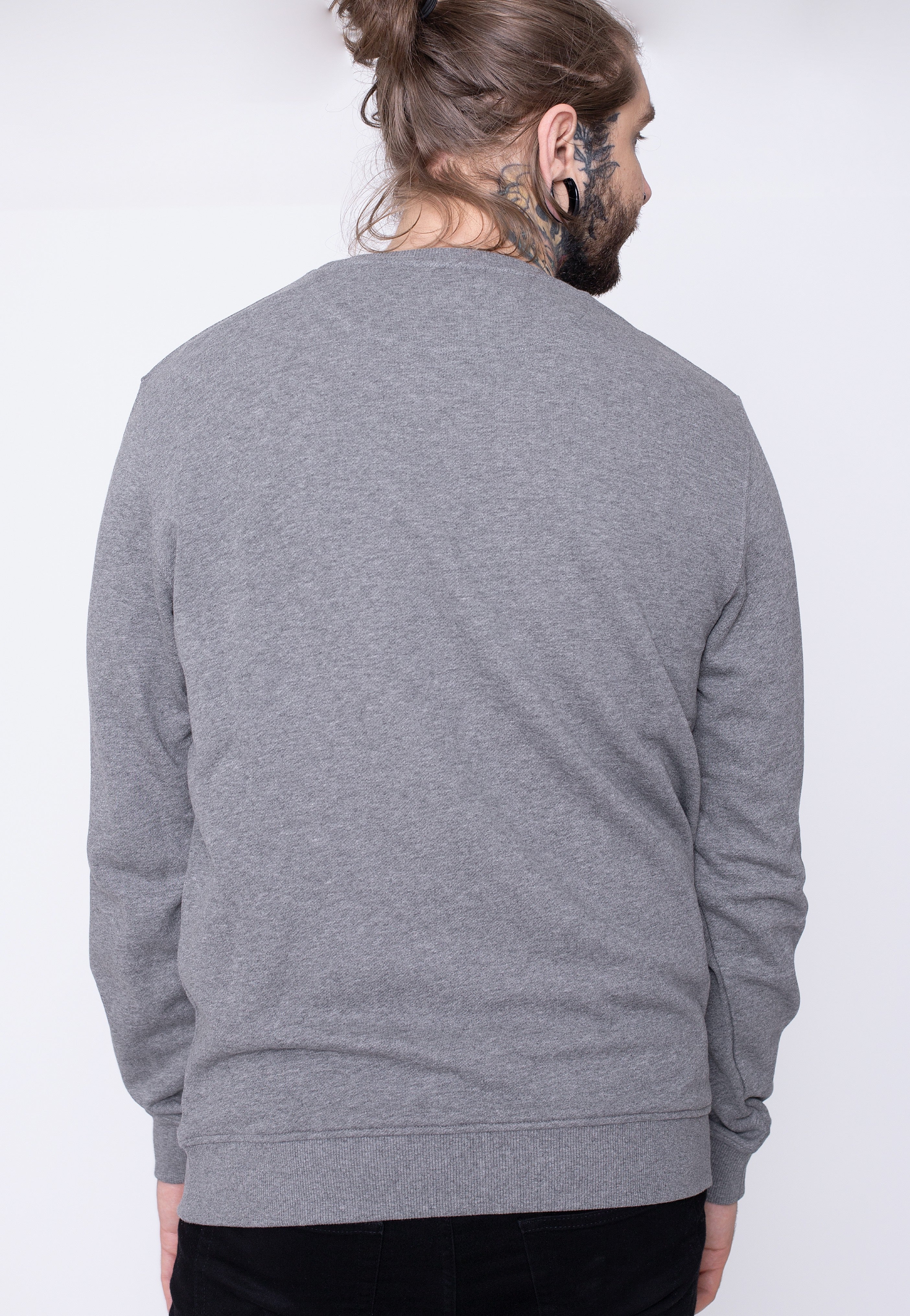 Lyle & Scott - Crew Neck Mid Grey Marl - Sweater | Men-Image