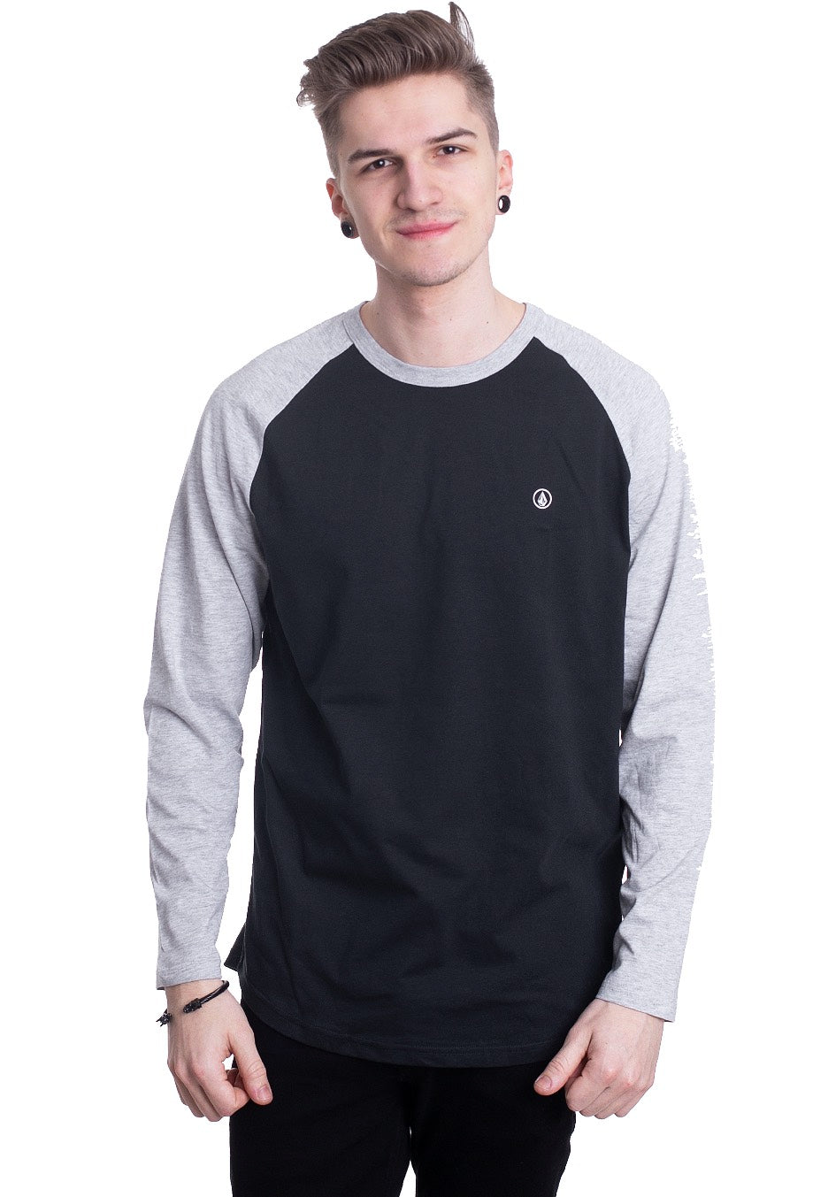 Volcom - Pen BSC LS Heather Grey - Longsleeve | Men-Image