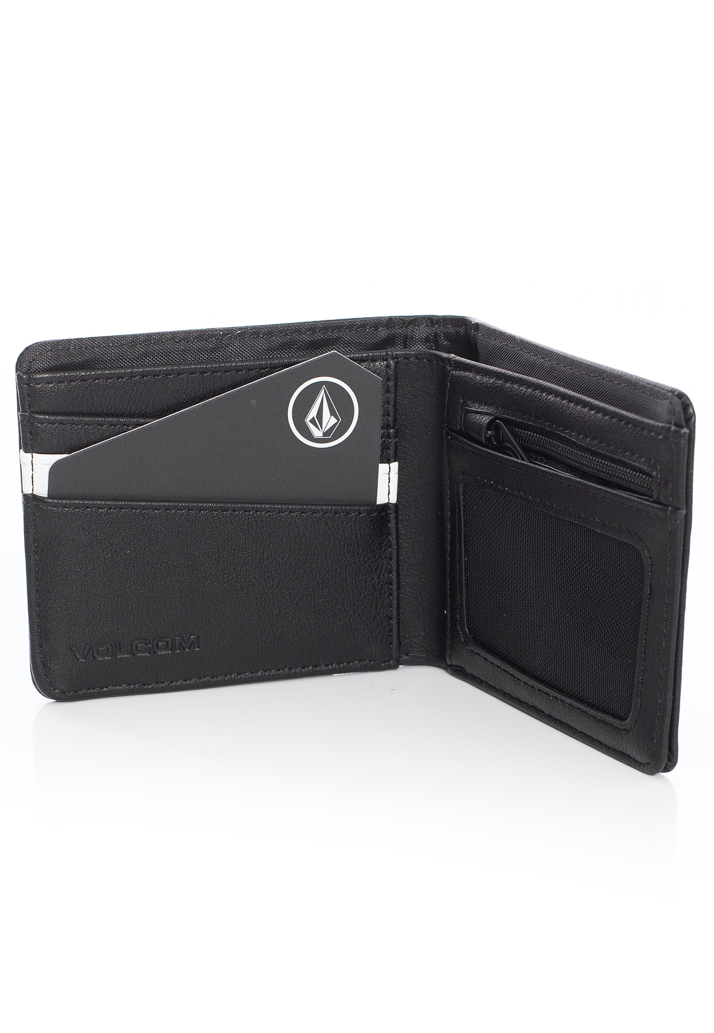 Volcom - Slim Stone PU Small Black - Wallet | Neutral-Image