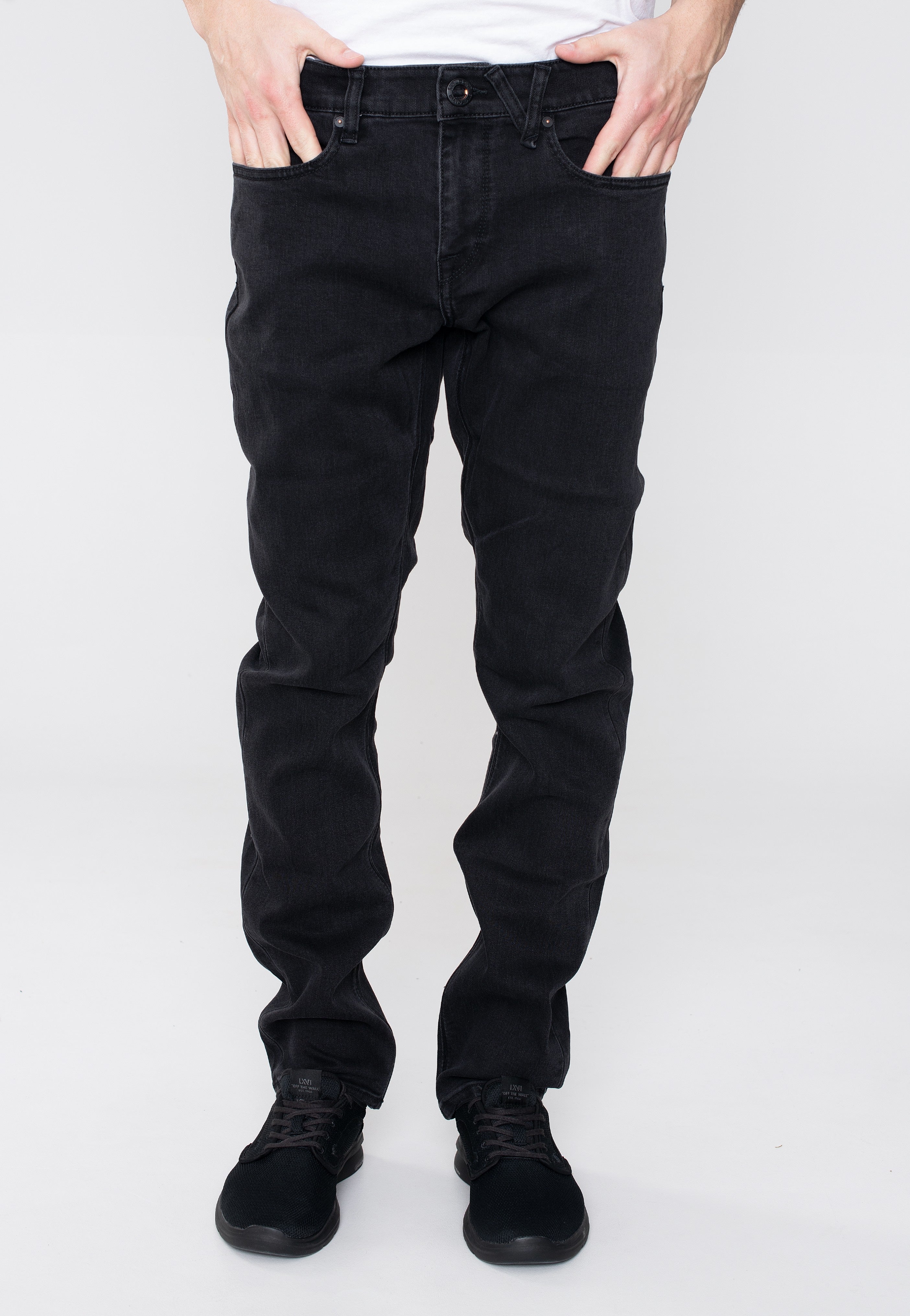 Volcom - Solver Tapered Denim Black Out - Jeans | Men-Image