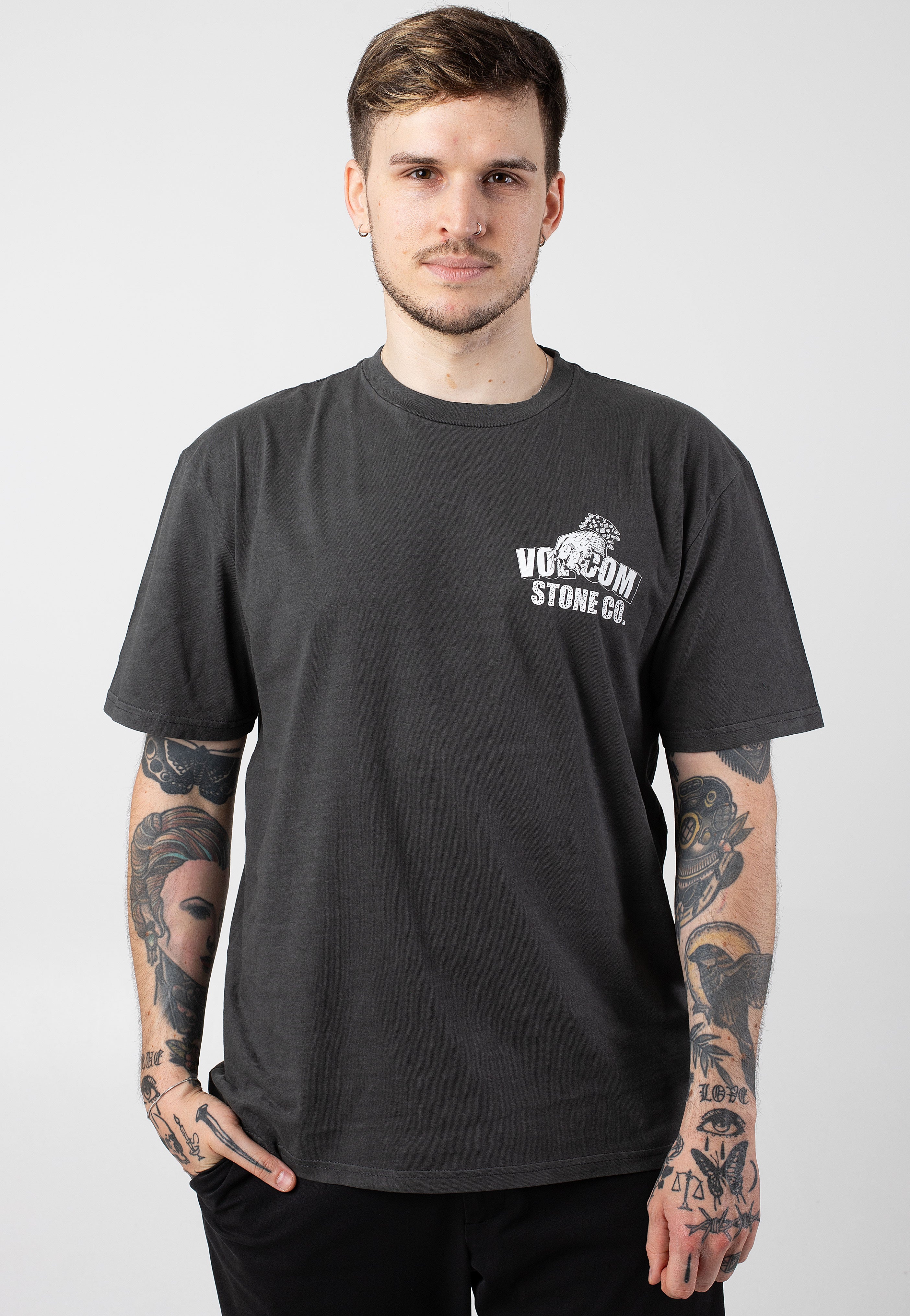 Volcom - Stone Force Co Pw Black - T-Shirt | Men-Image