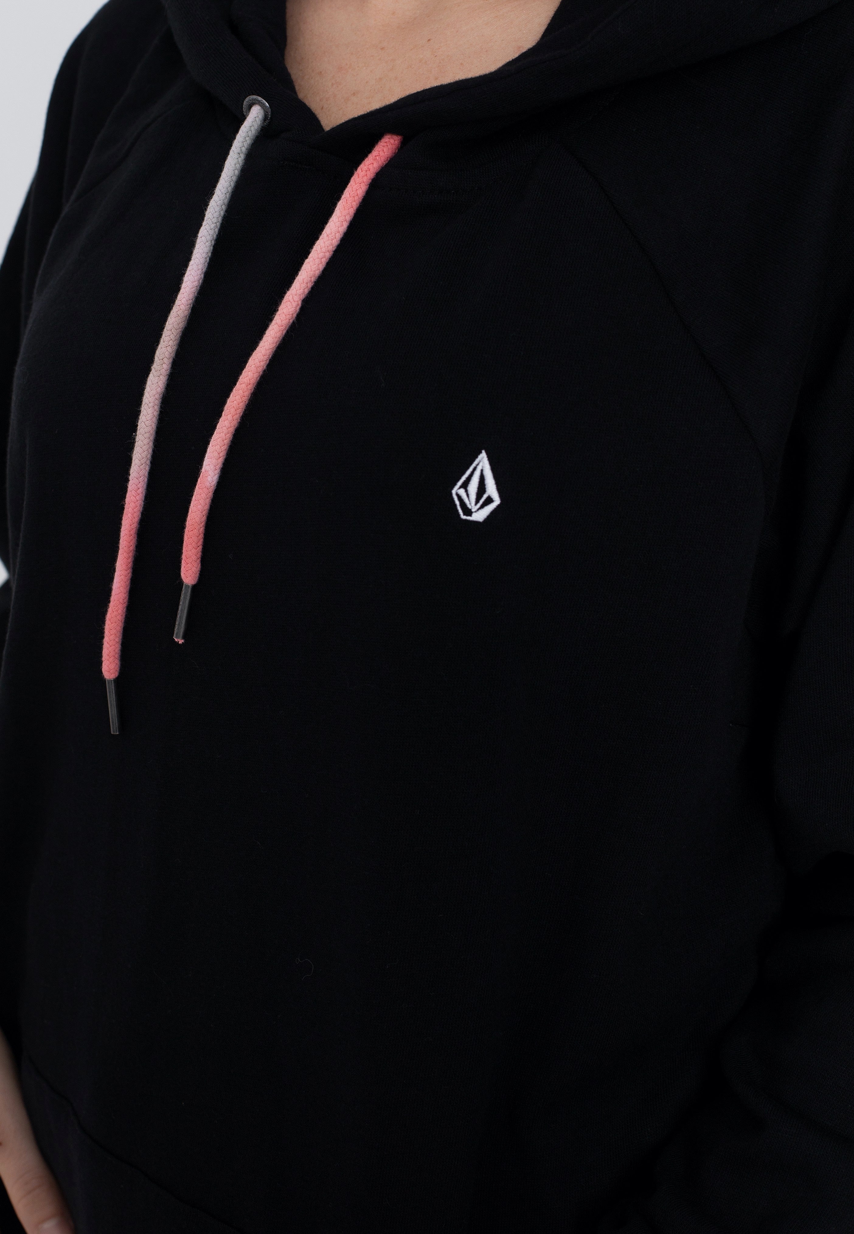 Volcom - Truly Stoked Boyfriend Black Escape - Hoodie | Women-Image