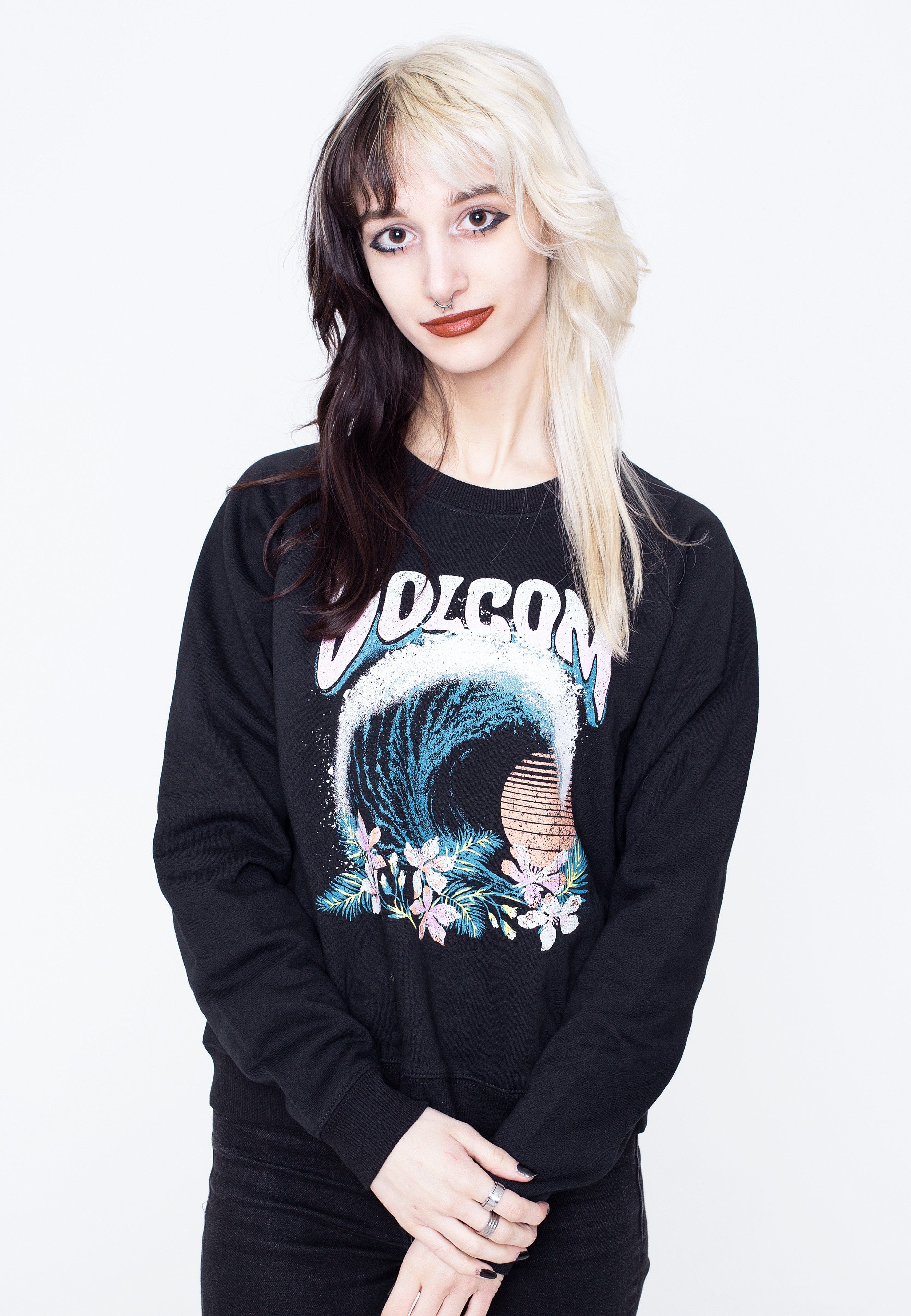 Volcom - Truly Stokin Crew Black - Sweater | Women-Image