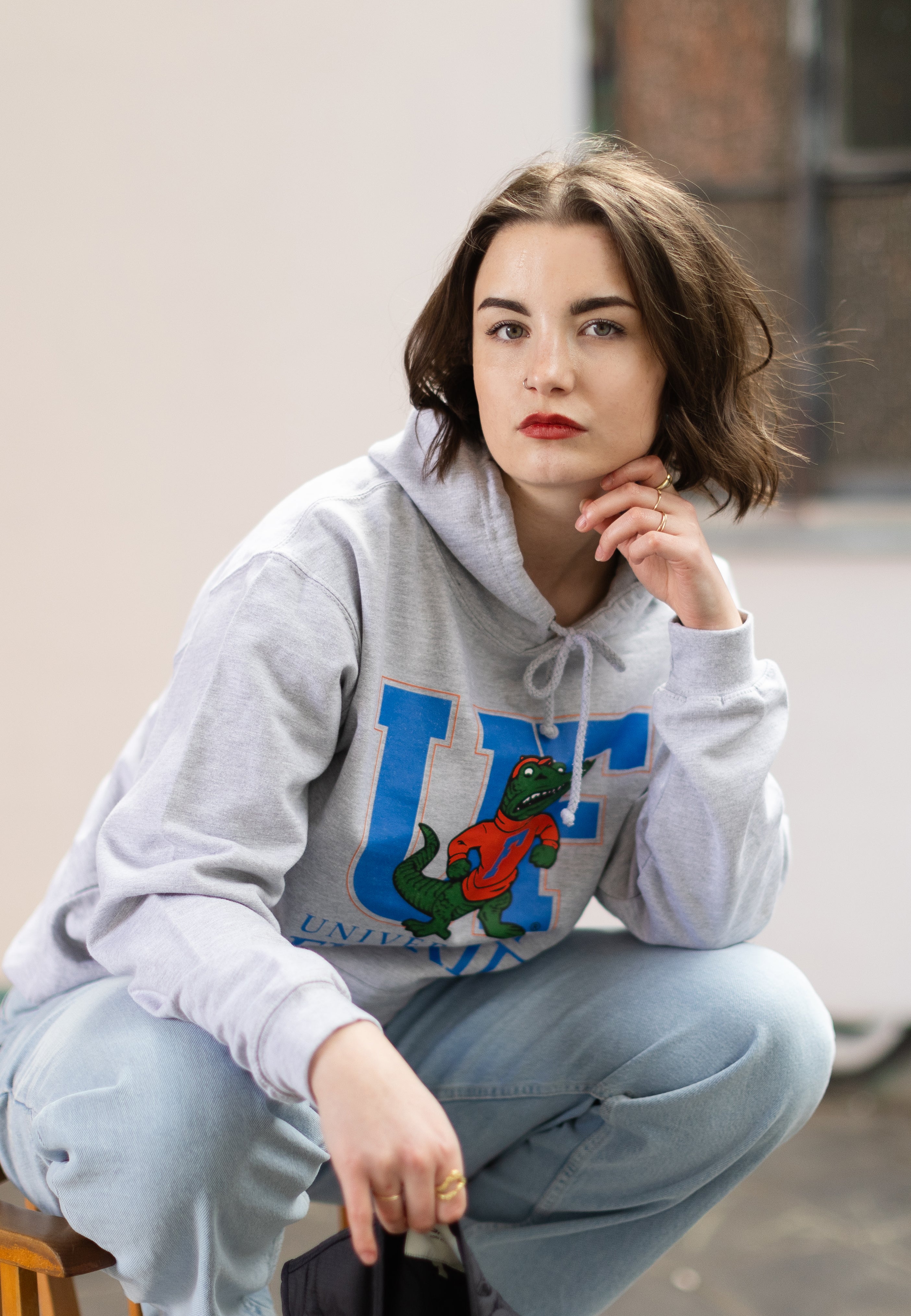 Universities - University Of Florida UF Heather Grey - Hoodie | Women-Image