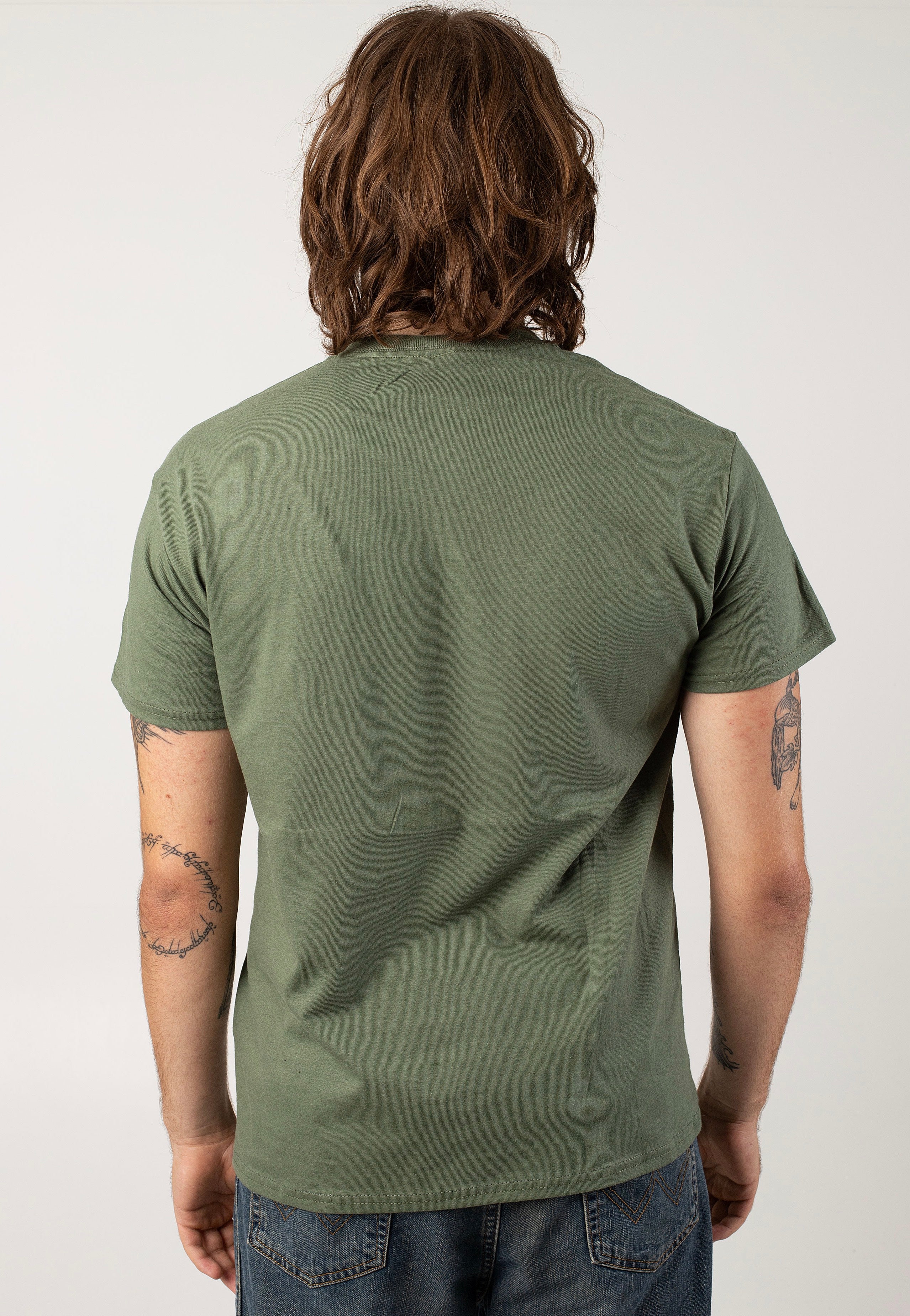 Walls Of Jericho - Hammer And Anvil Military Green - T-Shirt | Men-Image