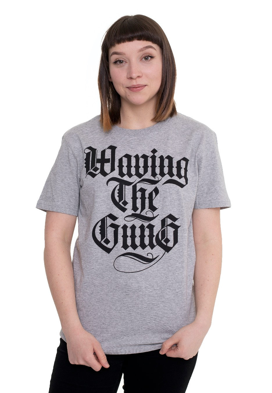 Waving The Guns - Kalligraphie Grey - T-Shirt | Women-Image