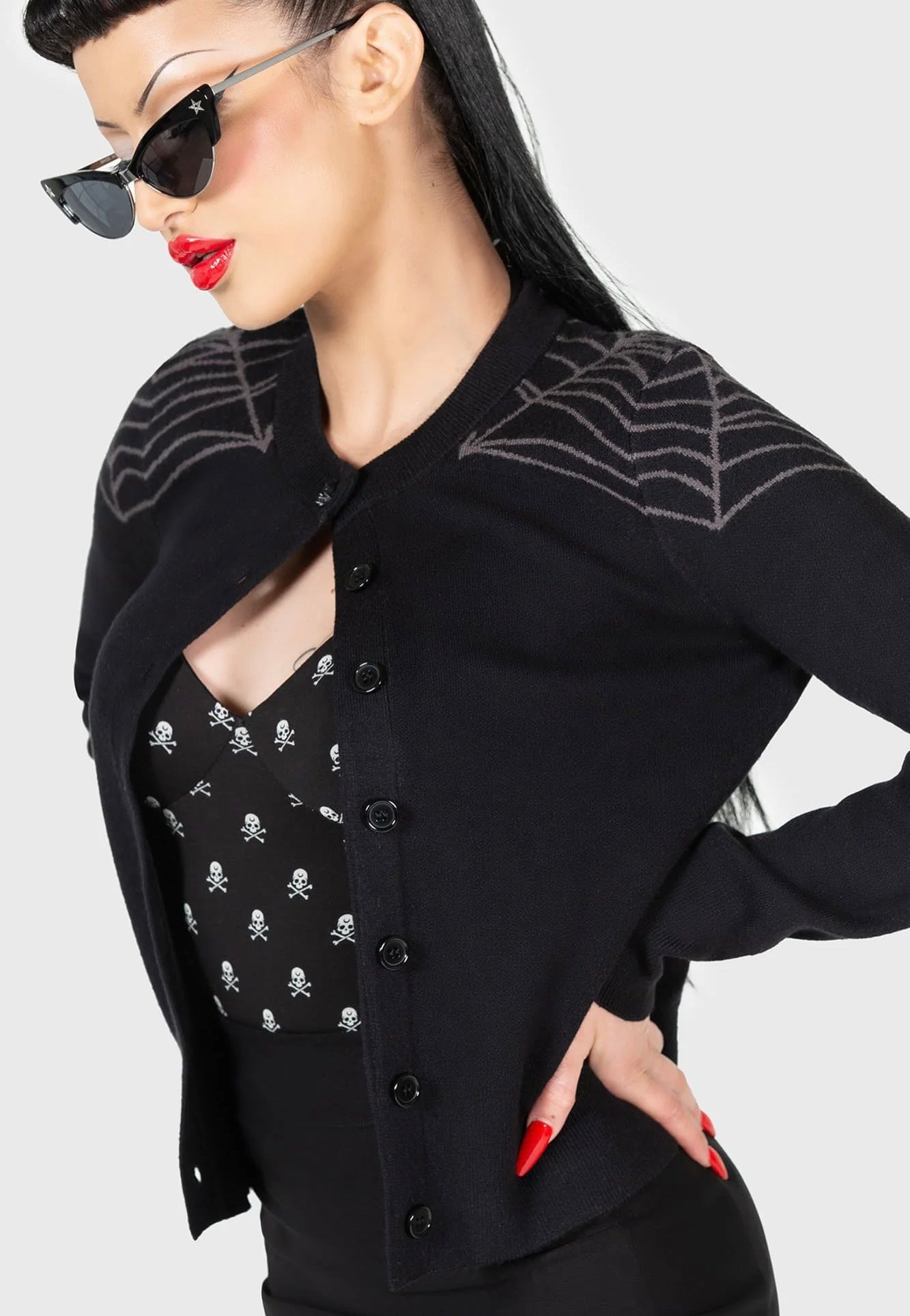 Killstar - Web With It Black - Cardigan | Women-Image