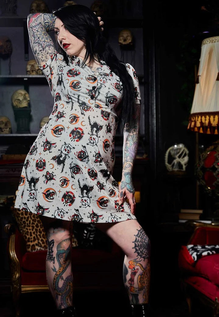 Sourpuss Clothing - Friday The 13Th Rosie White - Dress | Women-Image