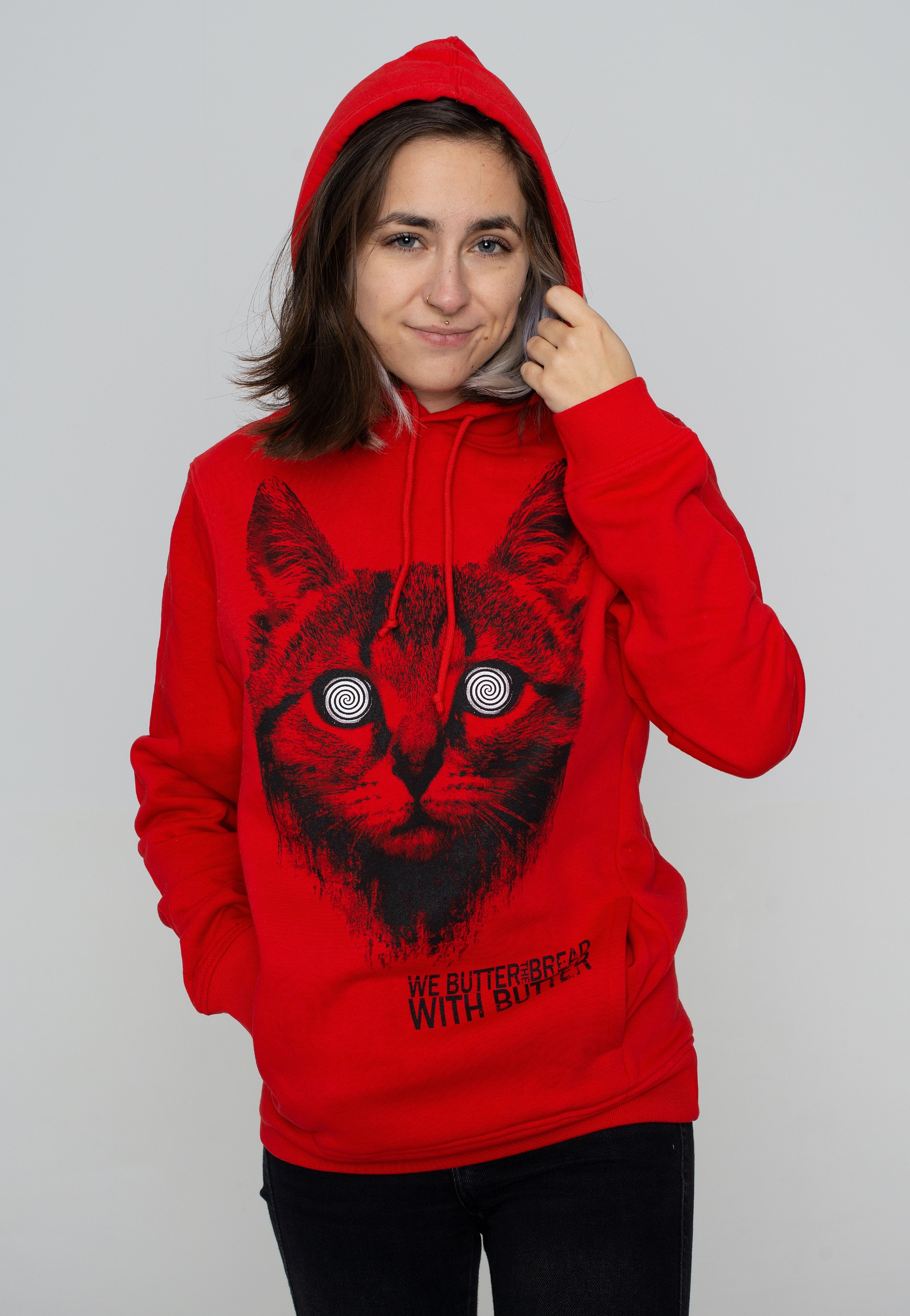 We Butter The Bread With Butter - Katze Red - Hoodie | Women-Image