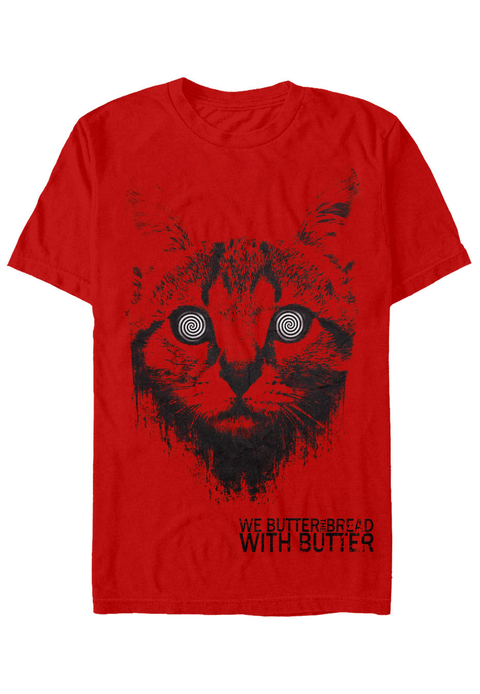 We Butter The Bread With Butter - Katze Red - T-Shirt | Neutral-Image