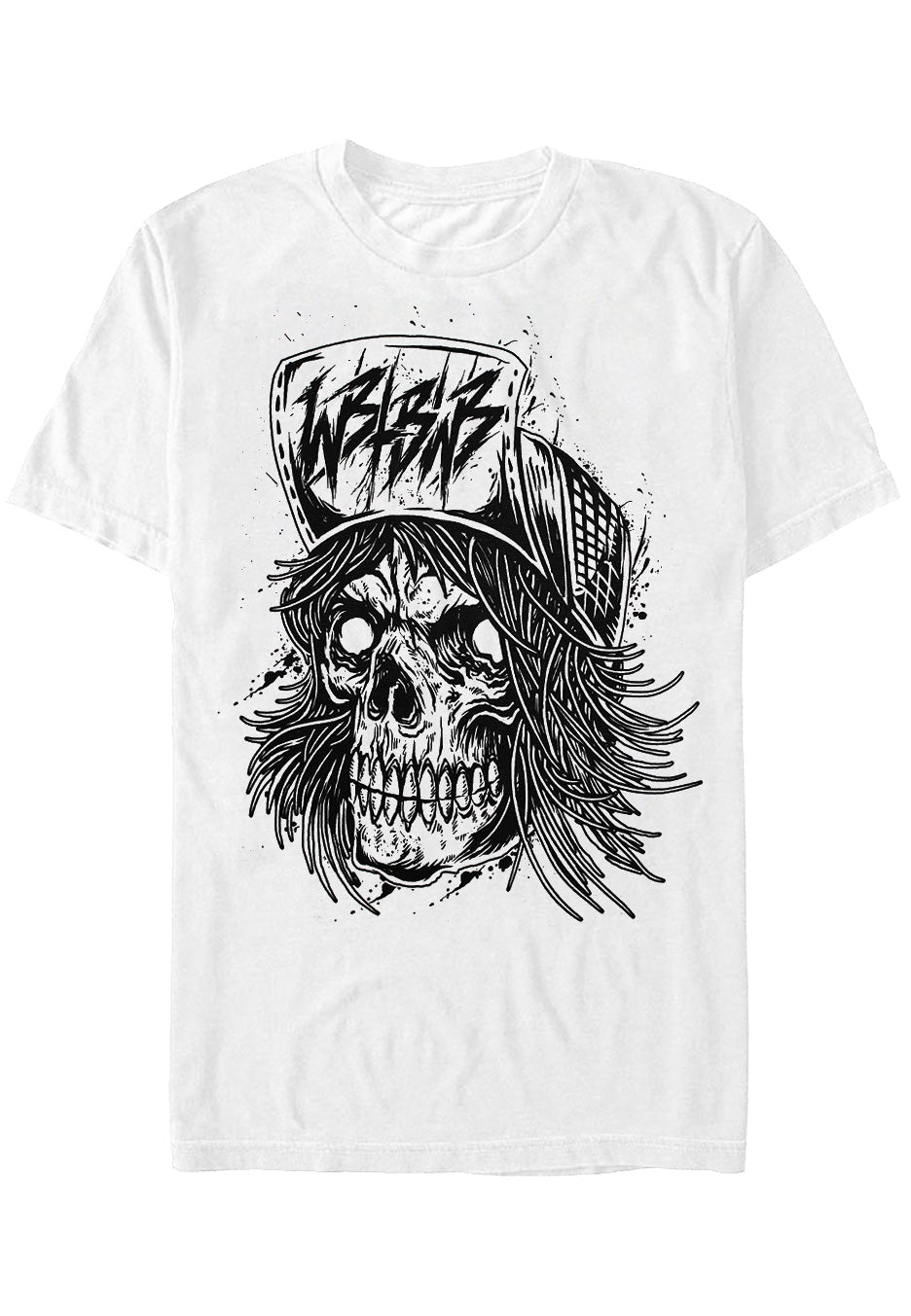 We Butter The Bread With Butter - Skater Skull White - T-Shirt | Neutral-Image