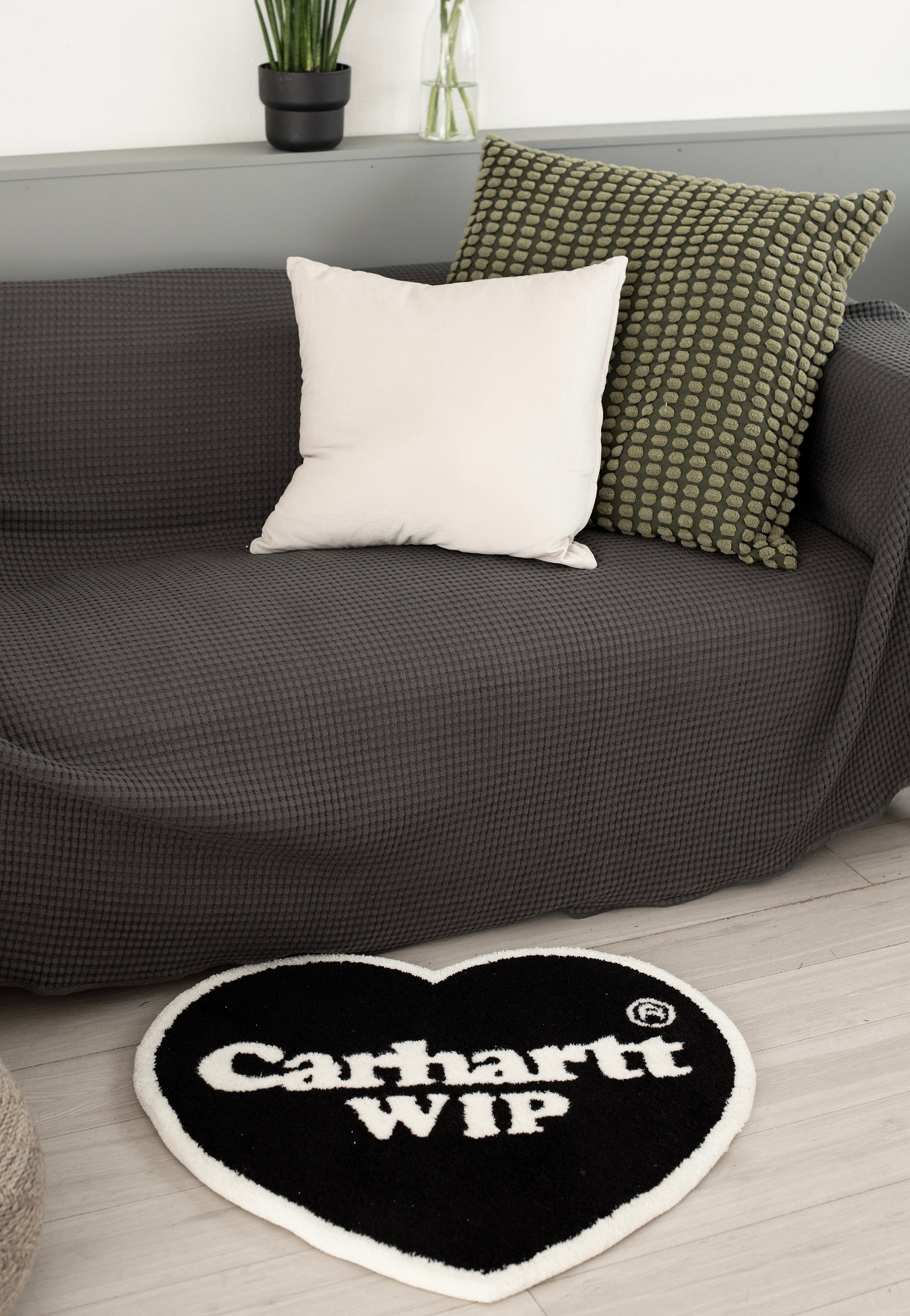 Carhartt WIP - Heart Black/White - Rug | Neutral-Image