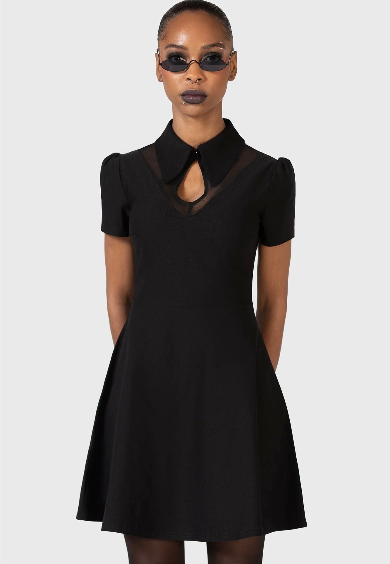 Killstar x Kihilist - Wept Inside Mini Black - Dress | Women-Image