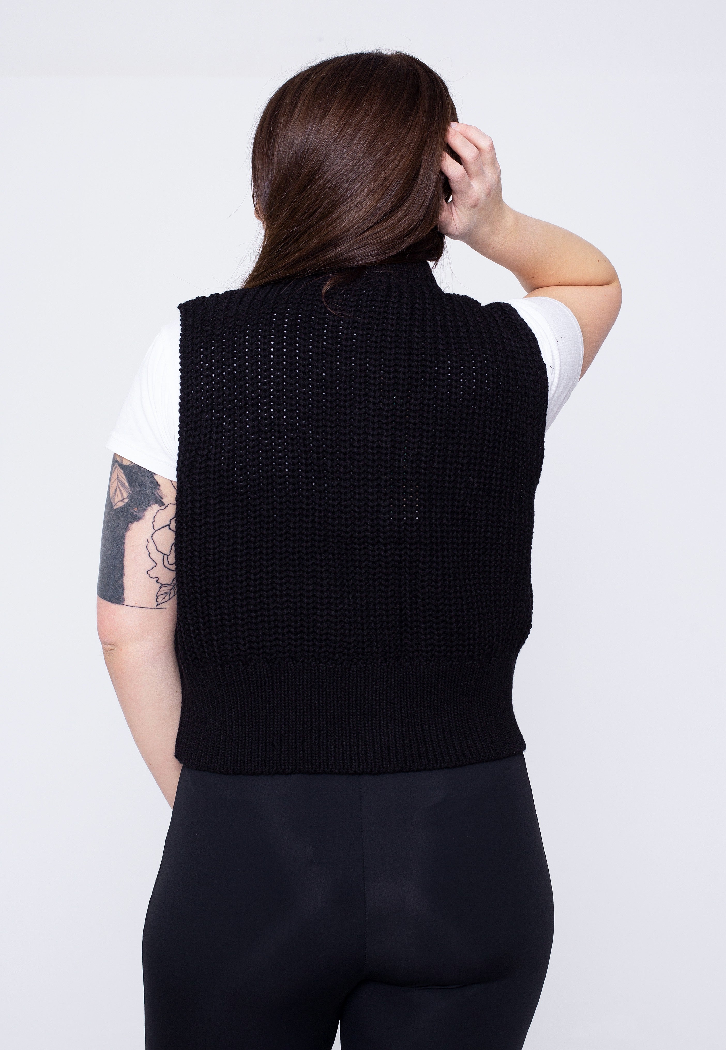 Noisy May - Lucia Zip Knit Black - Pullover | Women-Image