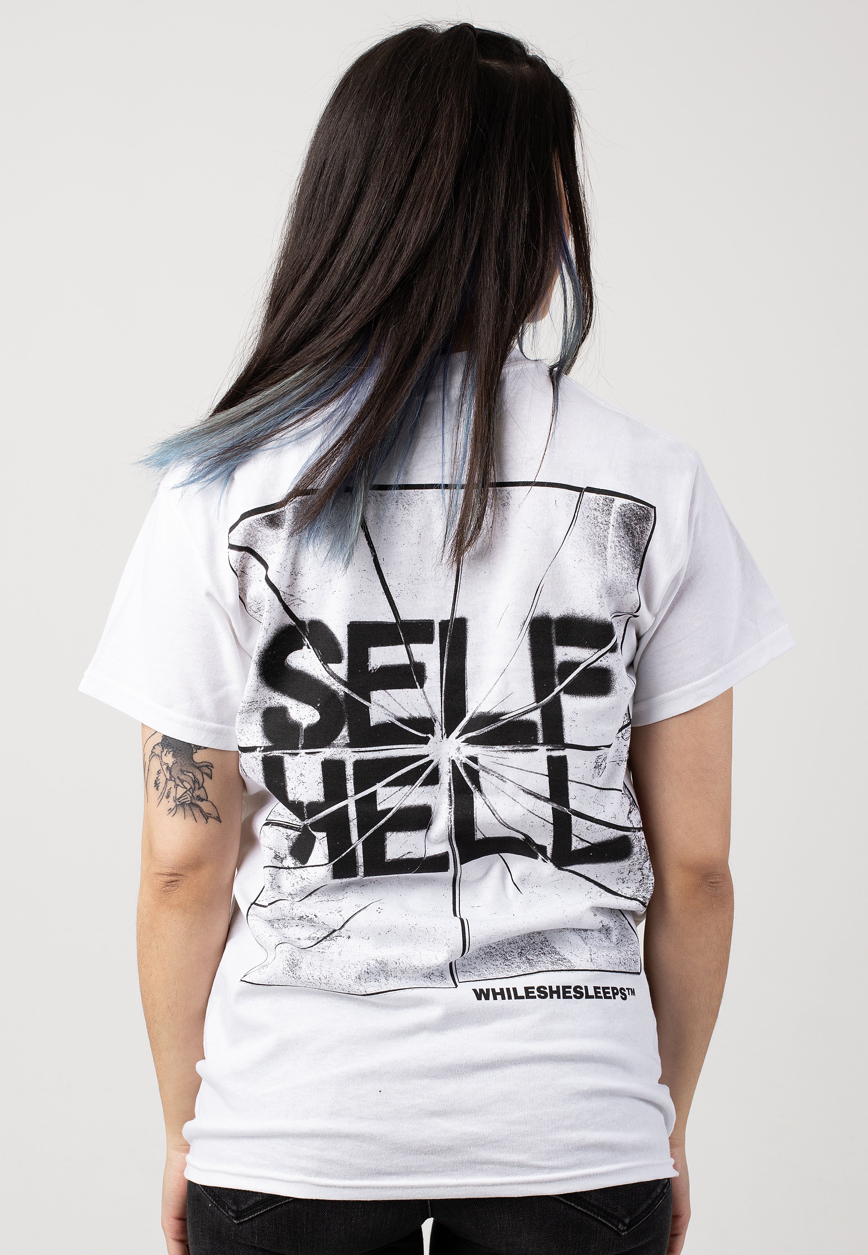 While She Sleeps - Self Hell Smash White - T-Shirt | Women-Image