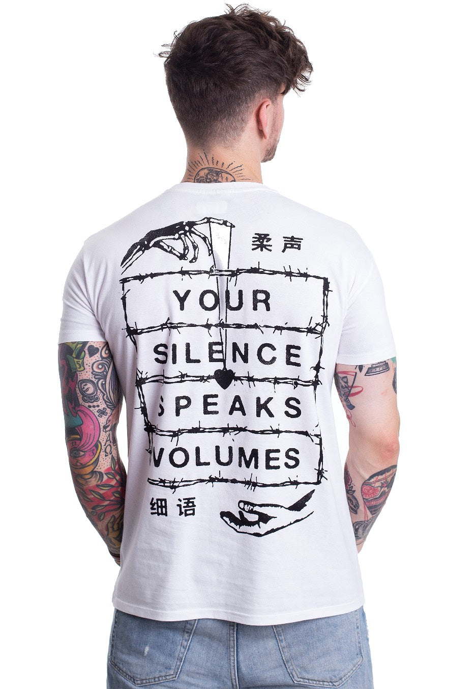 While She Sleeps - Silence White - T-Shirt | Men-Image