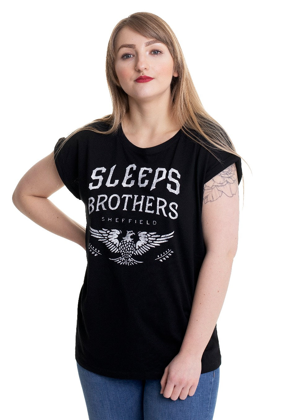 While She Sleeps - Sleeps Brothers Extended Shoulder - Girly | Women-Image