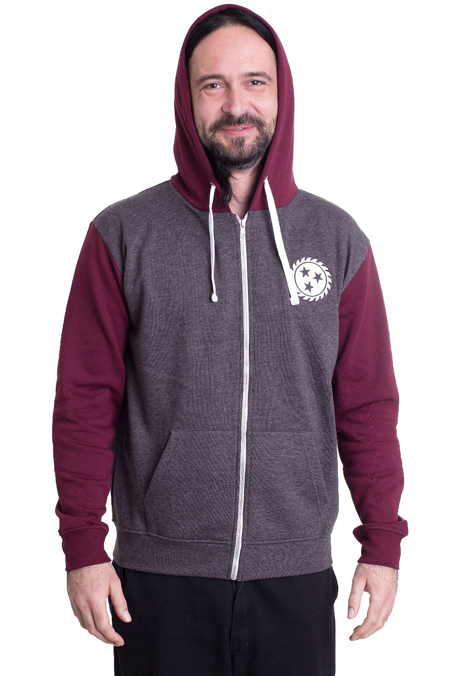 Whitechapel - Jaws Charcoal/Burgundy - Zipper | Men-Image