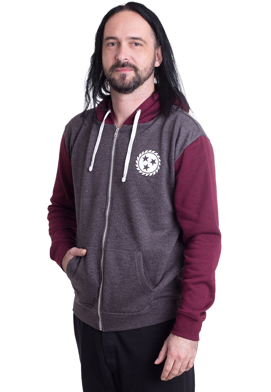 Whitechapel - Jaws Charcoal/Burgundy - Zipper | Men-Image