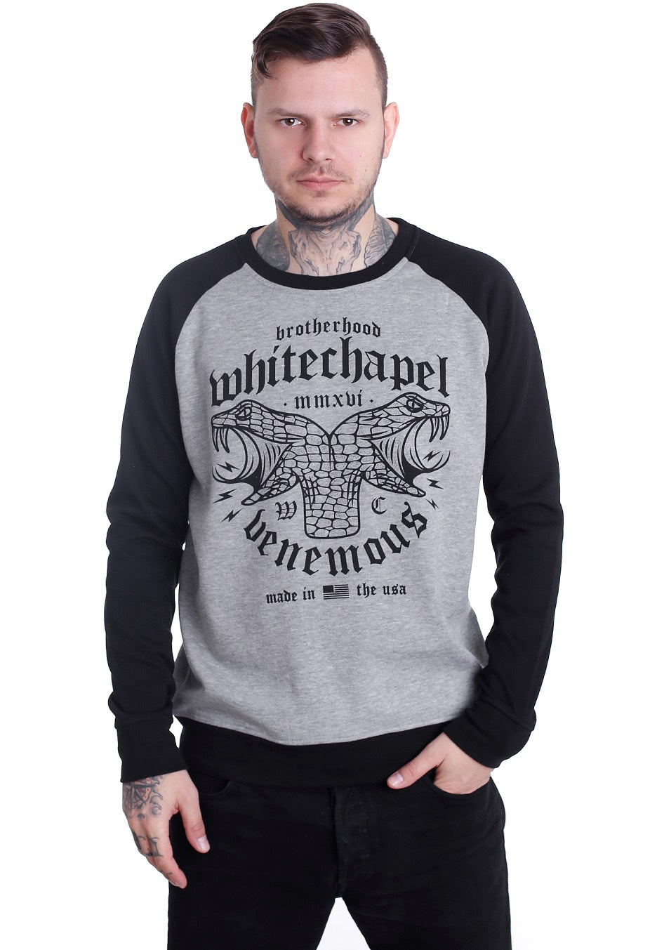 Whitechapel - Venemous Sportsgrey/Black - Sweater | Men-Image