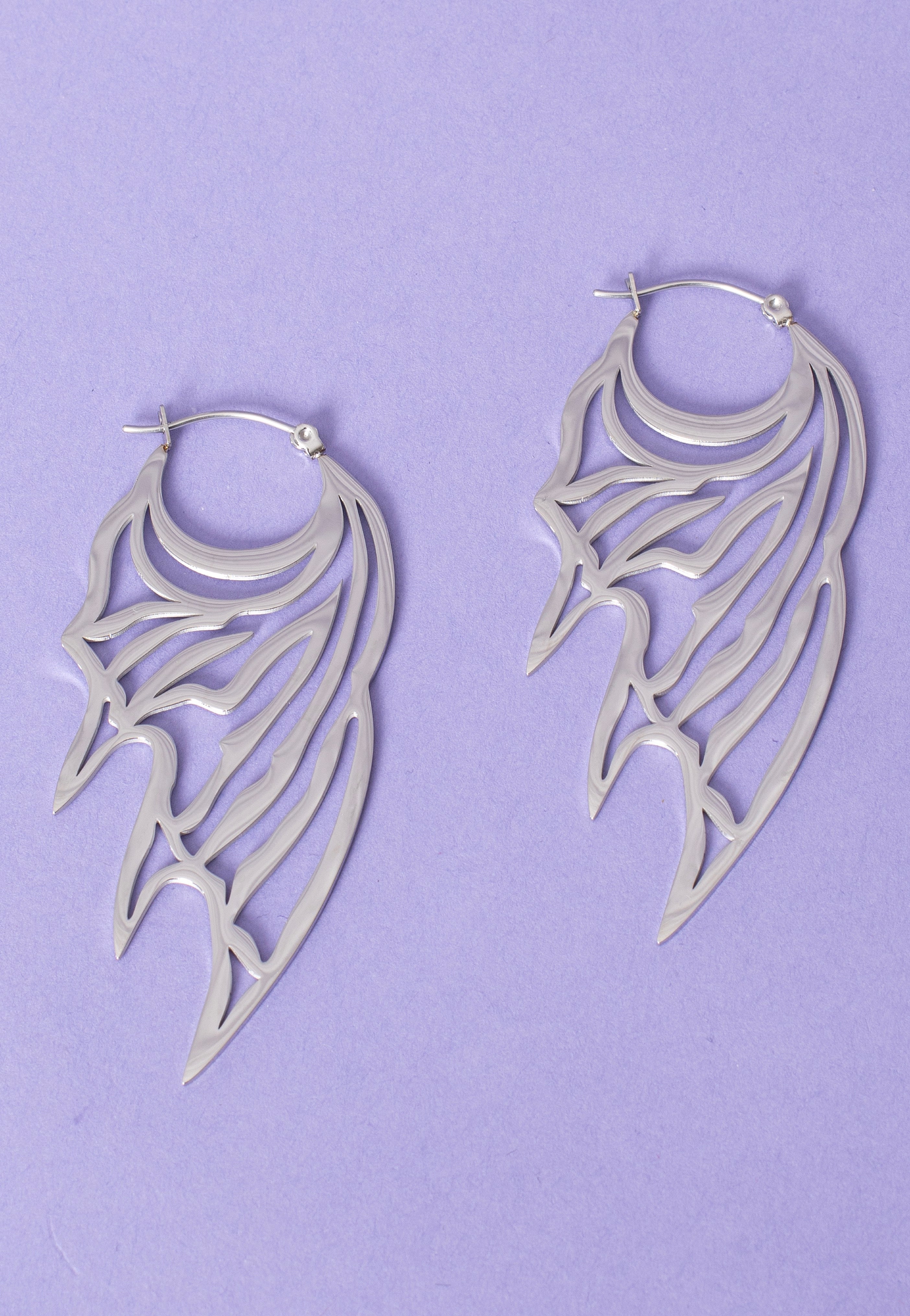 Wildcat - Devil Wing Silver - Earrings | Neutral-Image