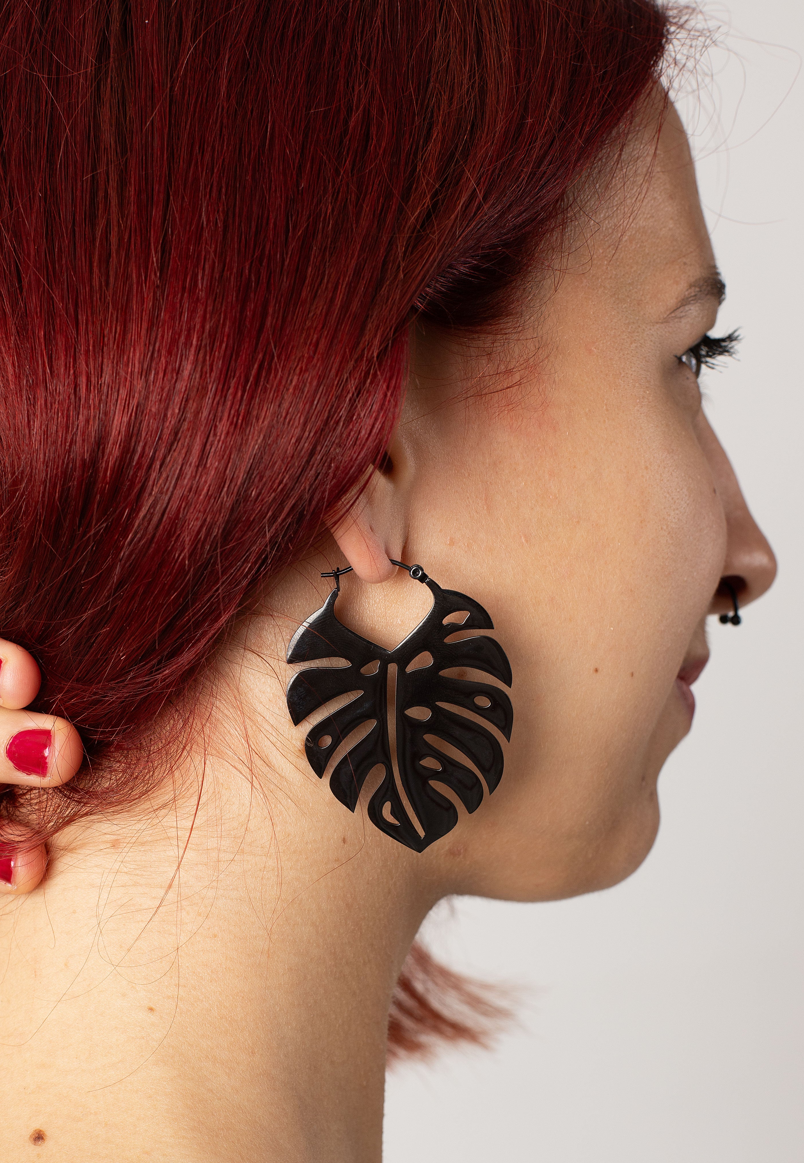 Wildcat - Monstera Leaf - Earrings | Neutral-Image