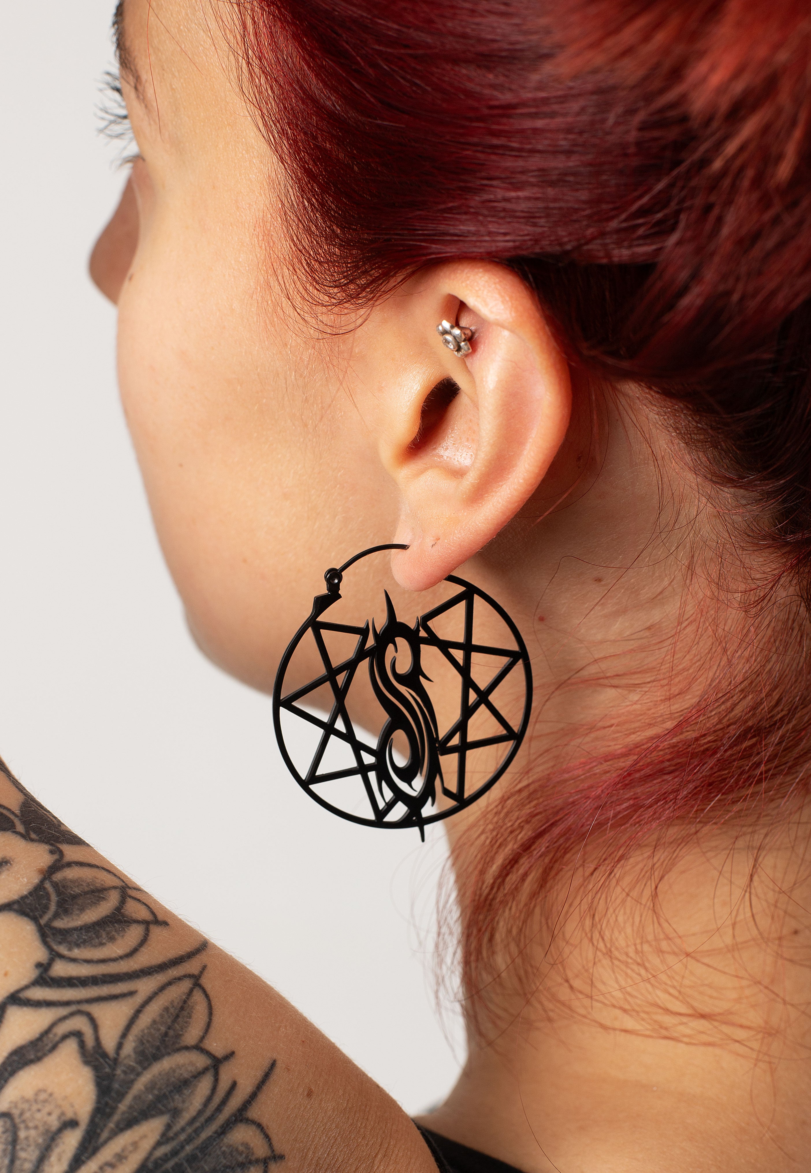 Wildcat x Slipknot - Nonagram Logo - Earrings | Neutral-Image