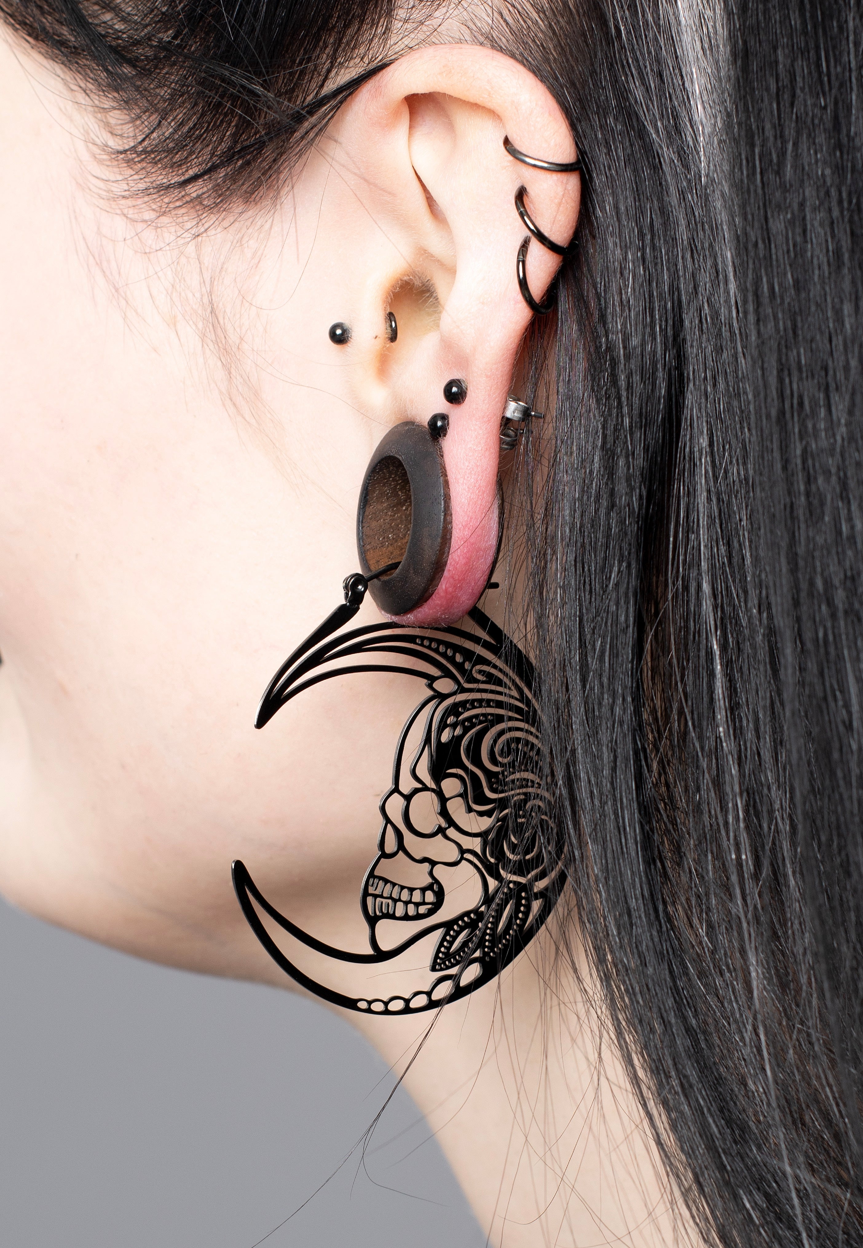 Wildcat - Skull Couple Black - Earrings | Neutral-Image