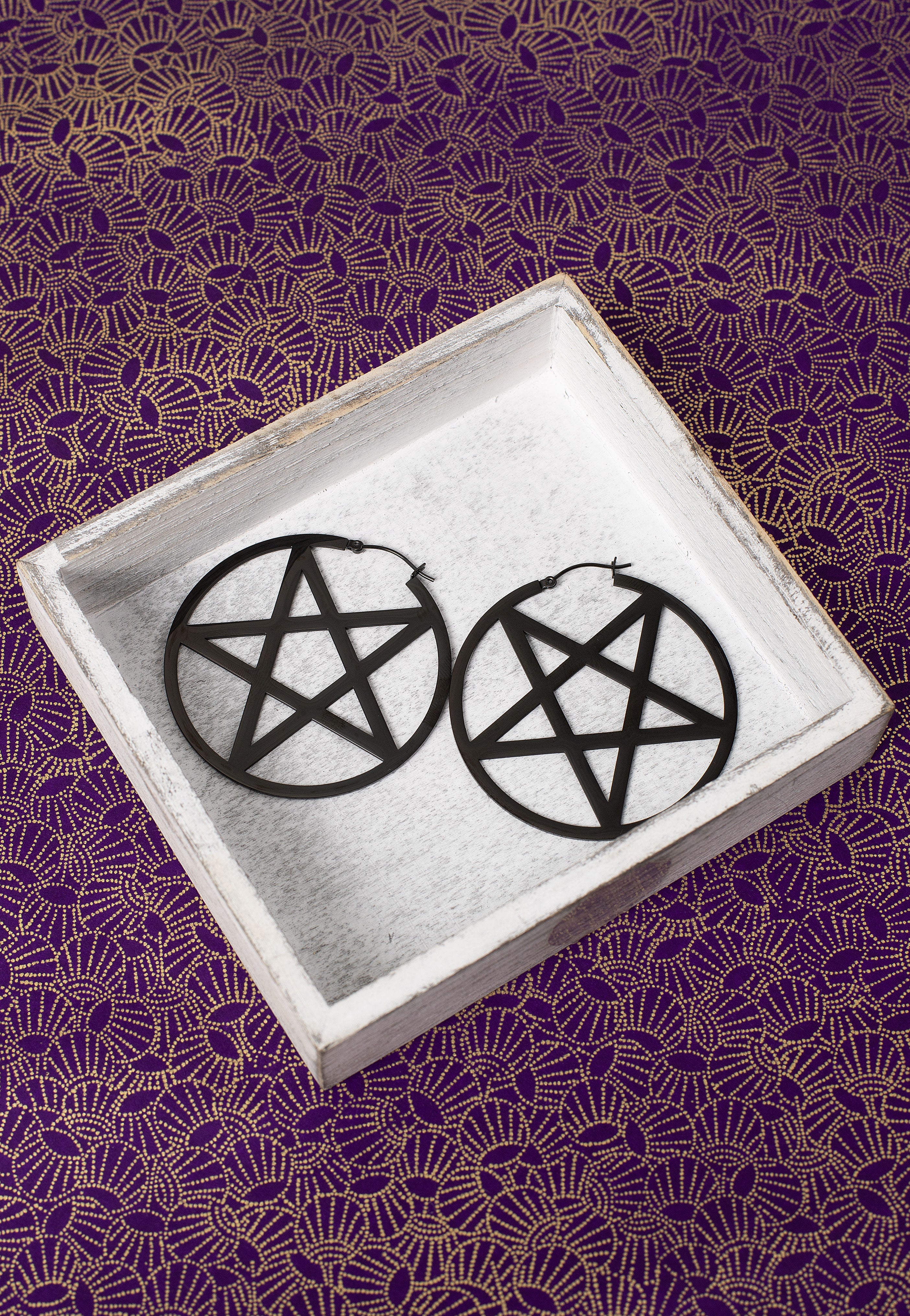 Wildcat - Pentagram - Earrings | Neutral-Image