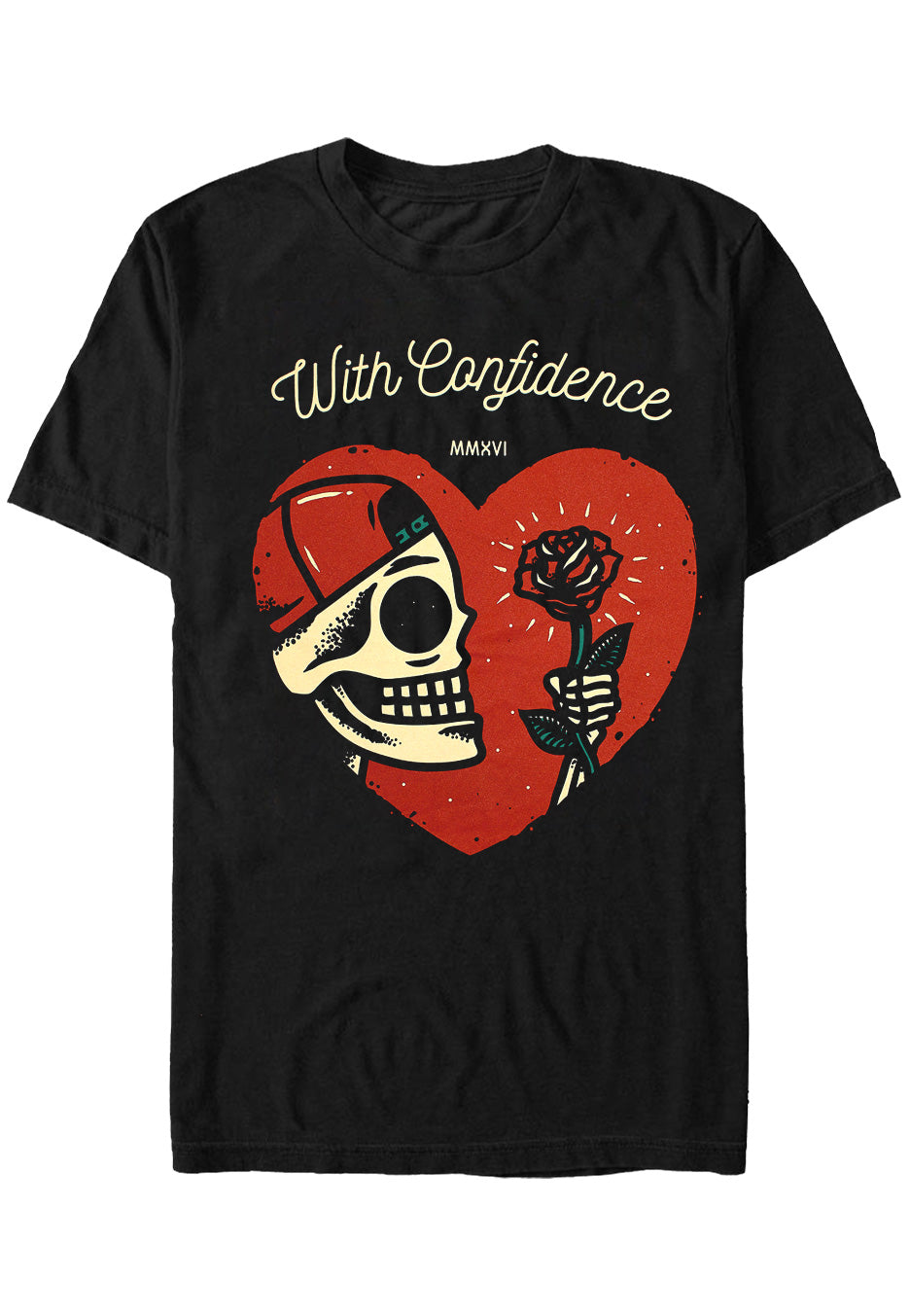 With Confidence - Heart - T-Shirt | Neutral-Image