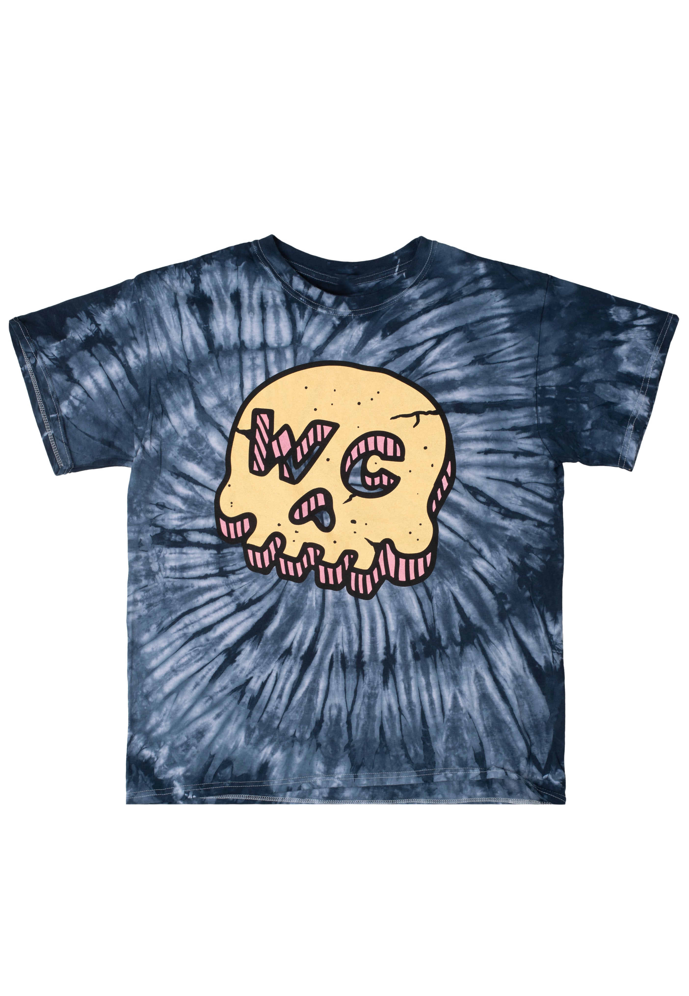 With Confidence - Skull Blue Tie Dye - T-Shirt | Neutral-Image