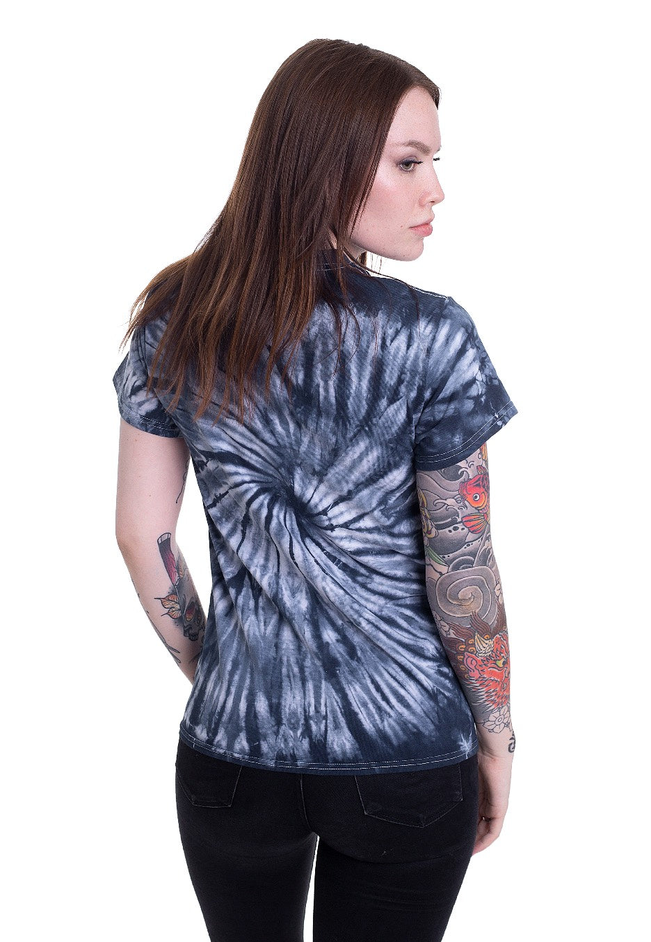 With Confidence - Skull Blue Tie Dye - T-Shirt | Women-Image